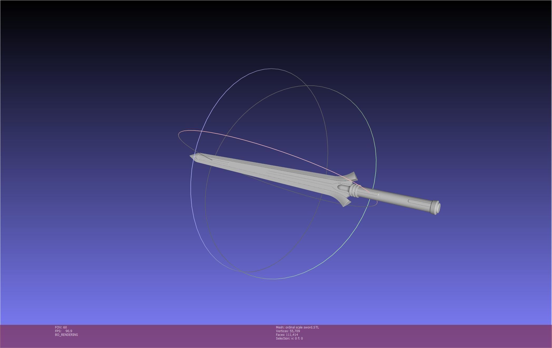 Sword Art Online Kirito Ordinal Scale Main Sword 3D print model_55