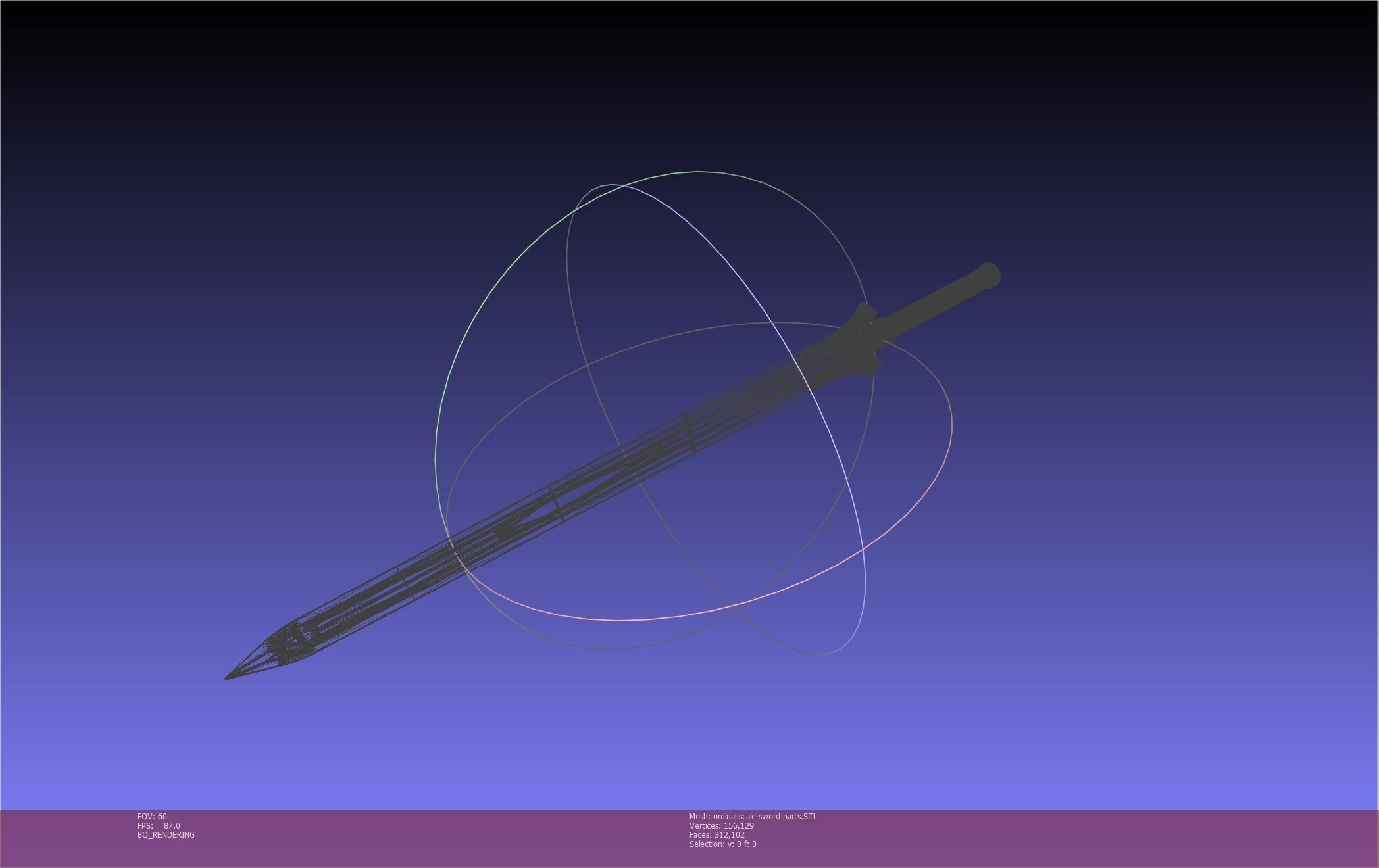 Sword Art Online Kirito Ordinal Scale Main Sword 3D print model_102