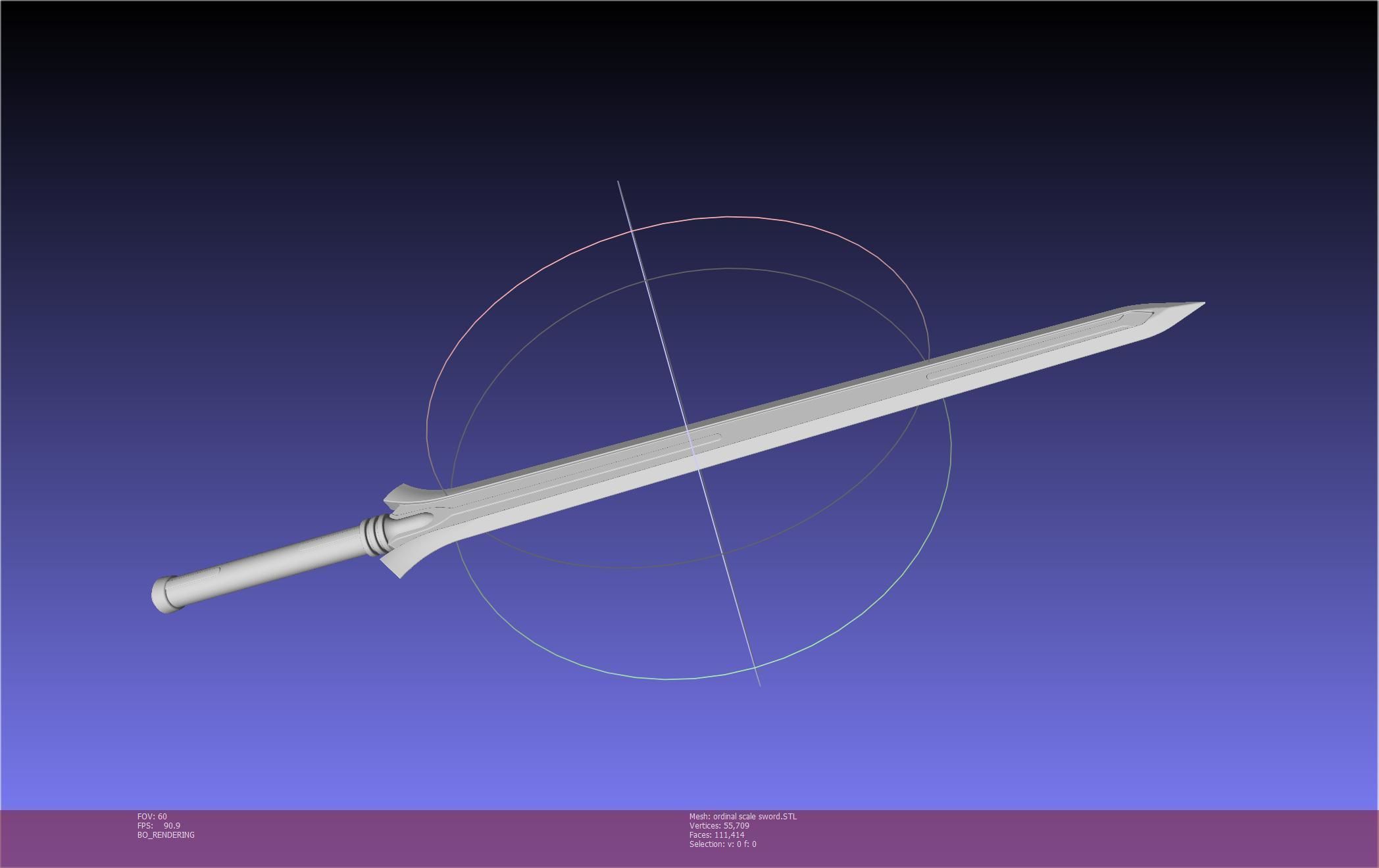 Sword Art Online Kirito Ordinal Scale Main Sword 3D print model_88