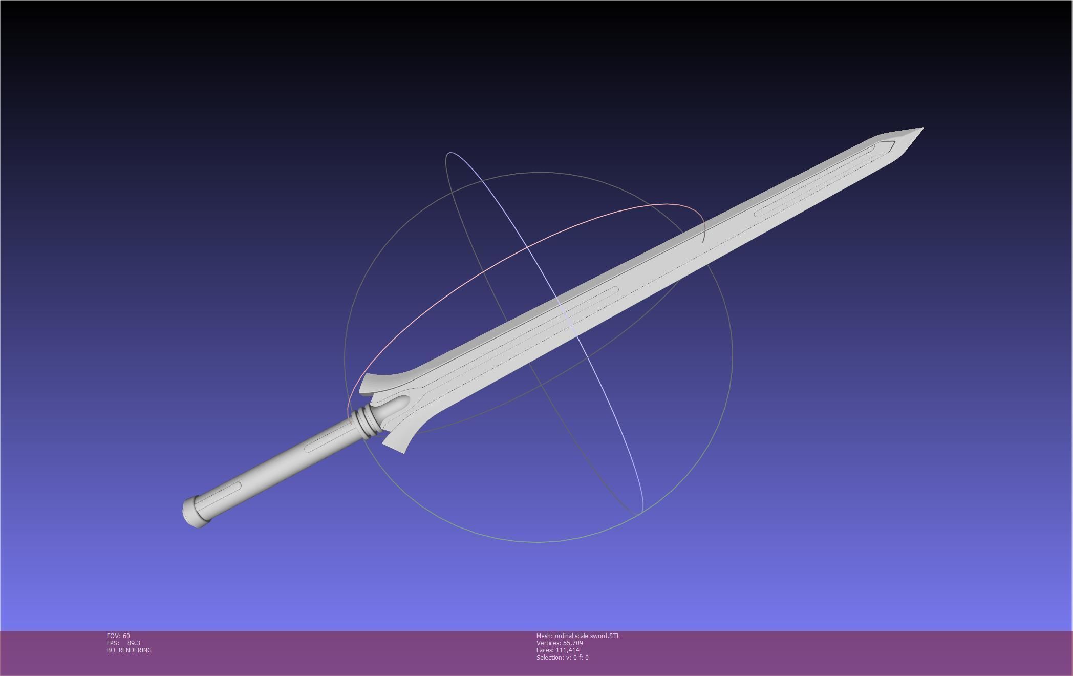 Sword Art Online Kirito Ordinal Scale Main Sword 3D print model_80