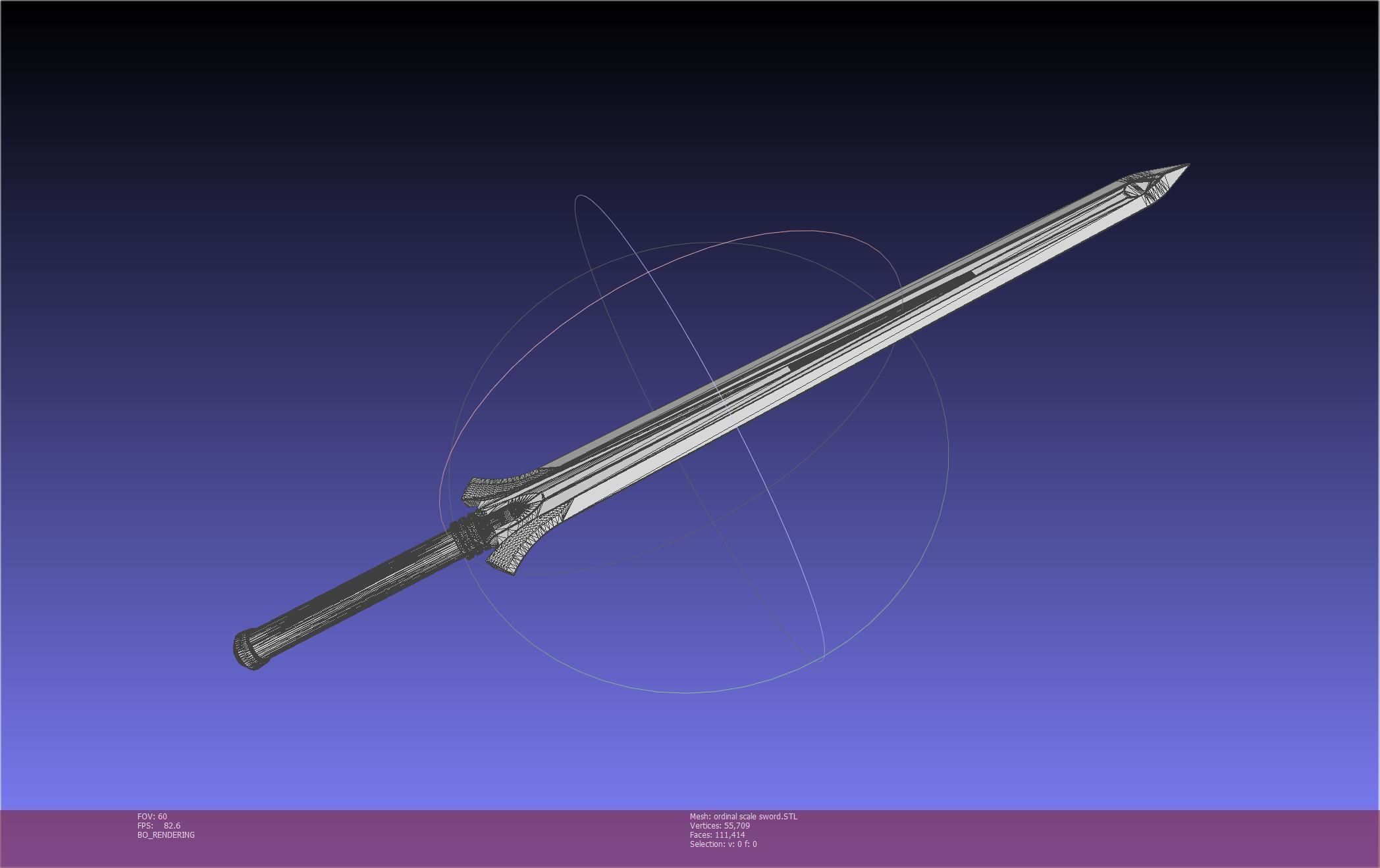 Sword Art Online Kirito Ordinal Scale Main Sword 3D print model_79