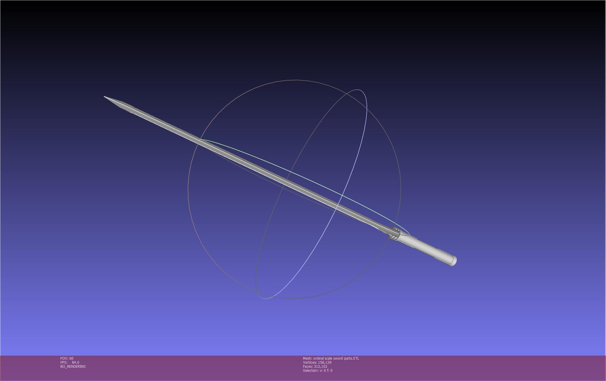 Sword Art Online Kirito Ordinal Scale Main Sword 3D print model_97