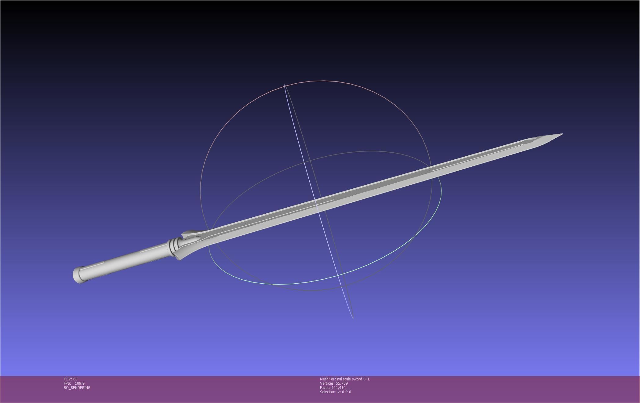 Sword Art Online Kirito Ordinal Scale Main Sword 3D print model_89