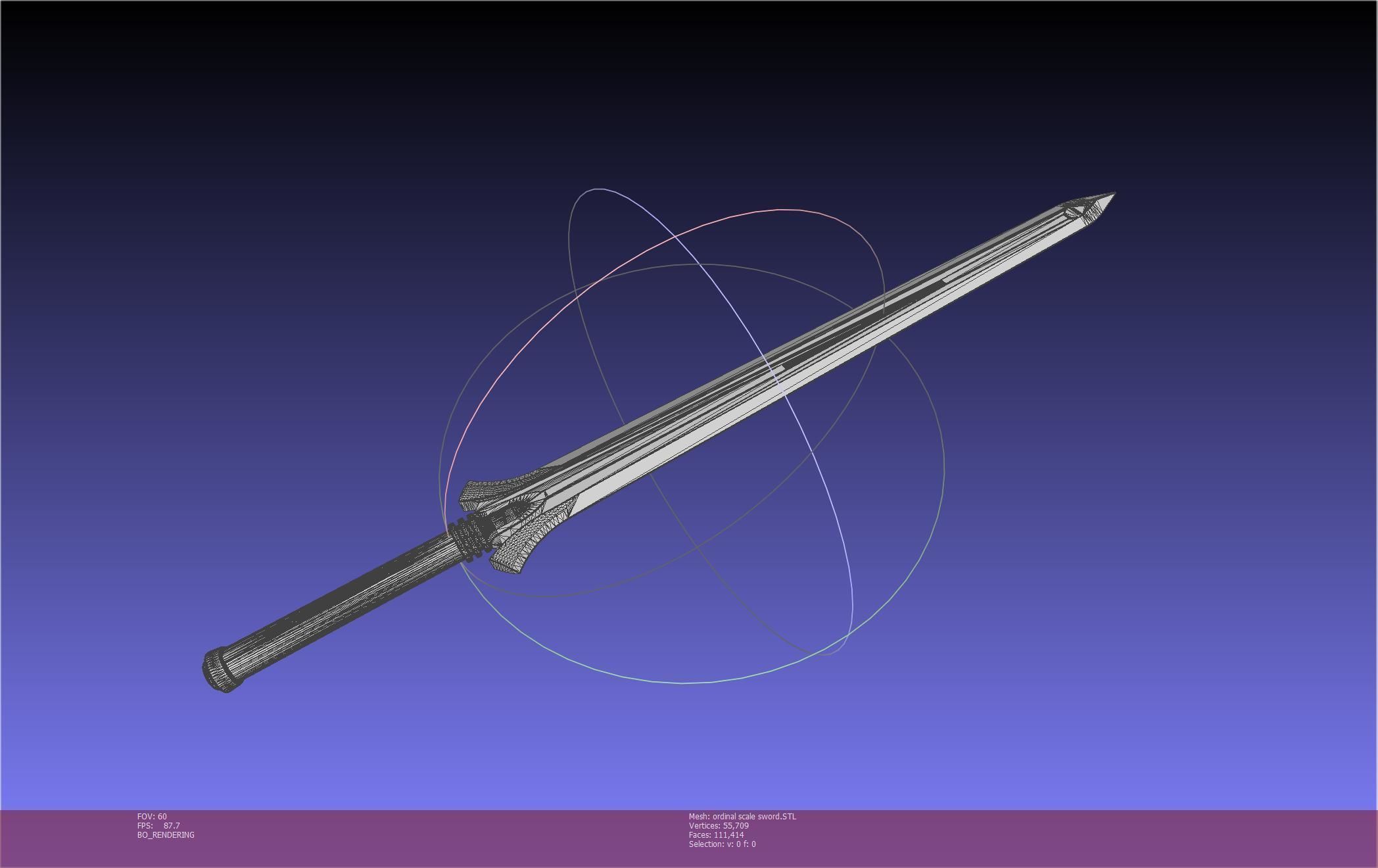 Sword Art Online Kirito Ordinal Scale Main Sword 3D print model_77