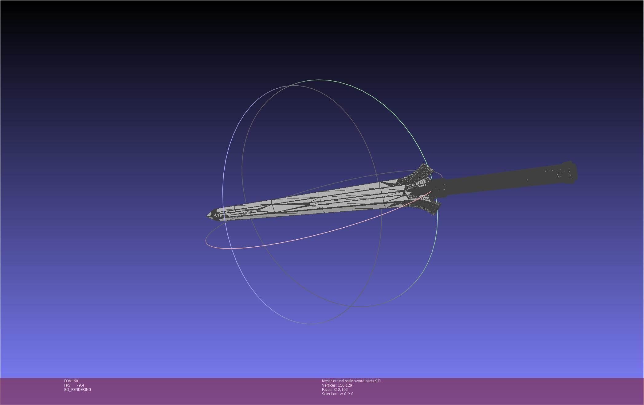 Sword Art Online Kirito Ordinal Scale Main Sword 3D print model_108