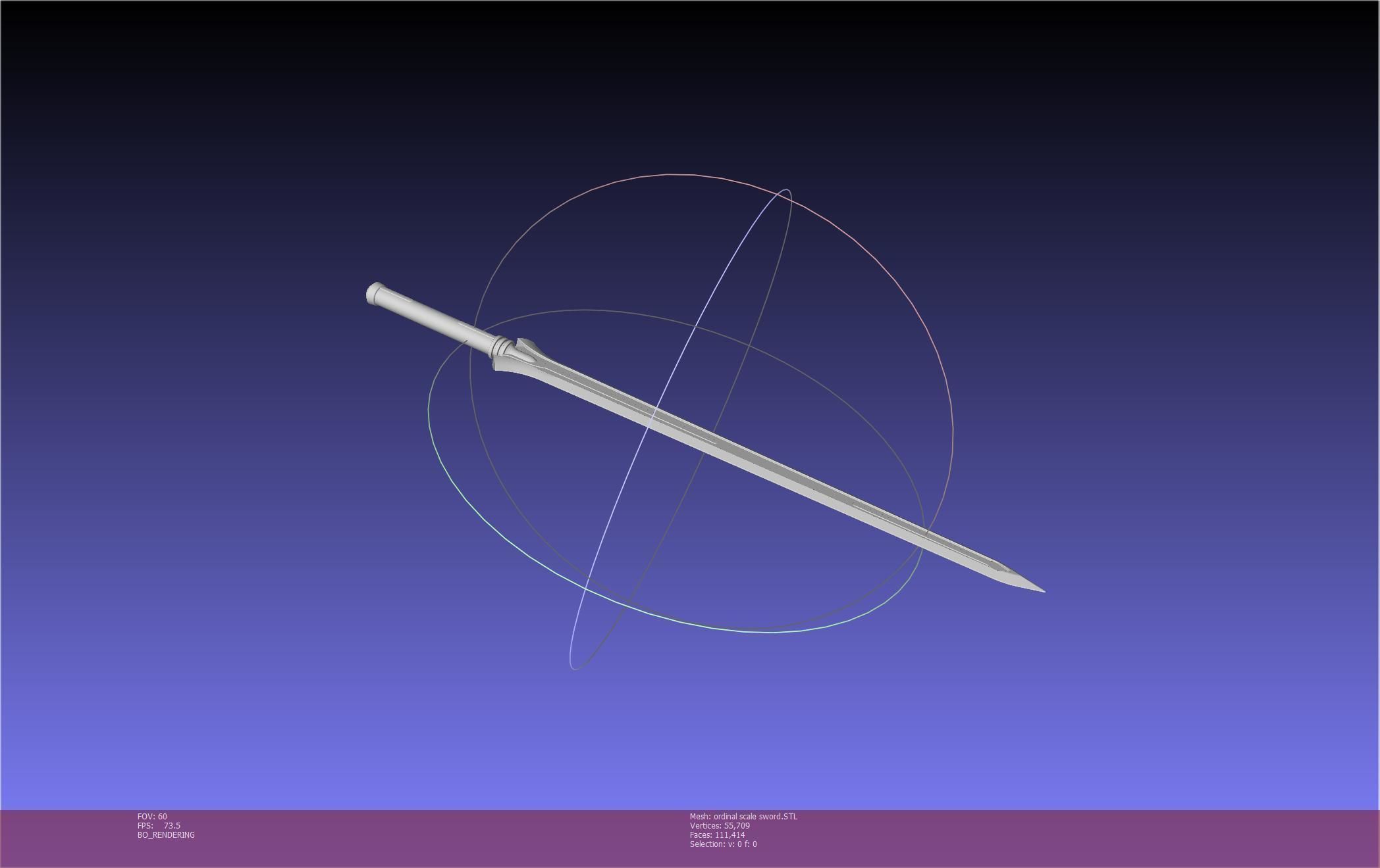 Sword Art Online Kirito Ordinal Scale Main Sword 3D print model_59