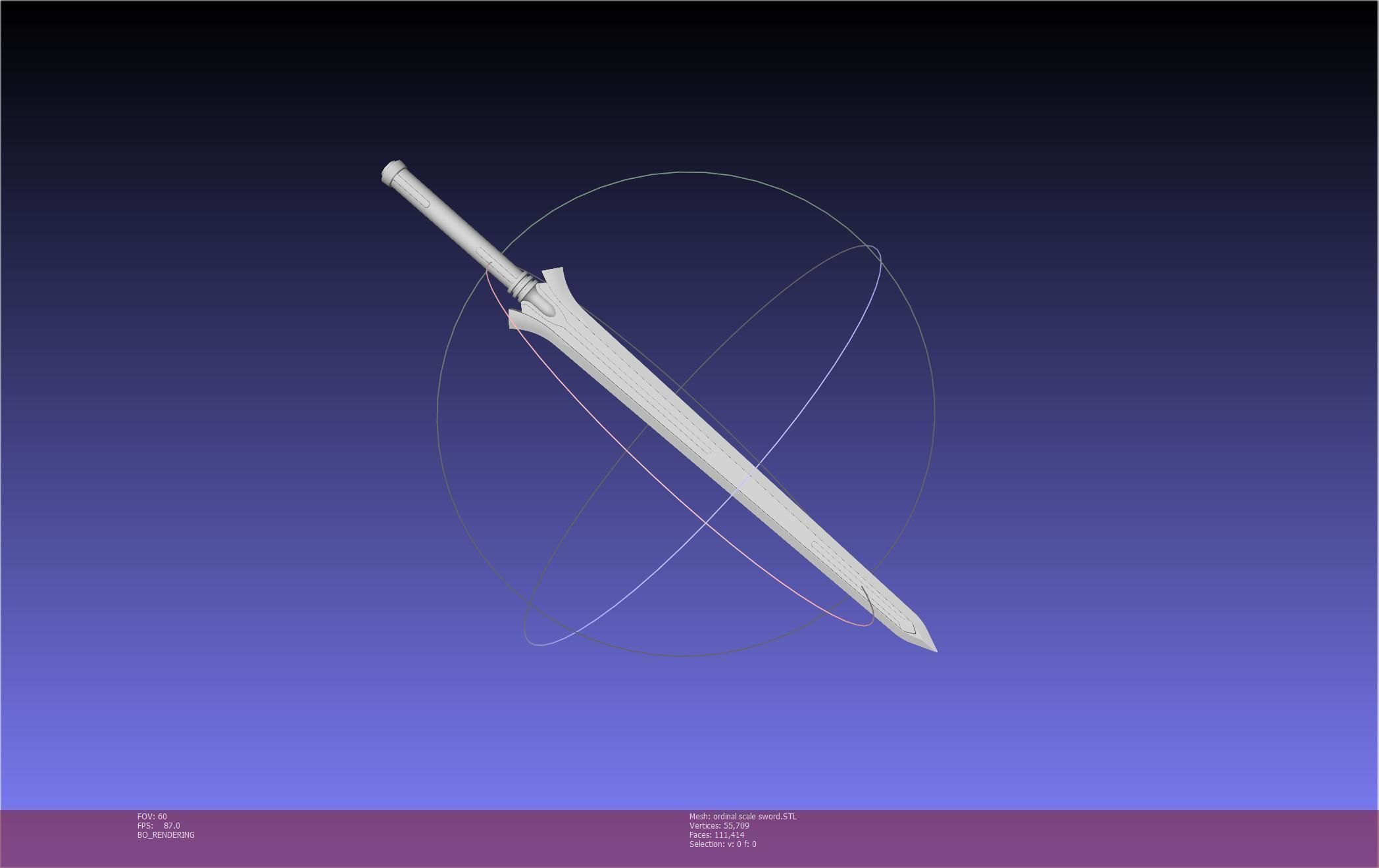 Sword Art Online Kirito Ordinal Scale Main Sword 3D print model_39