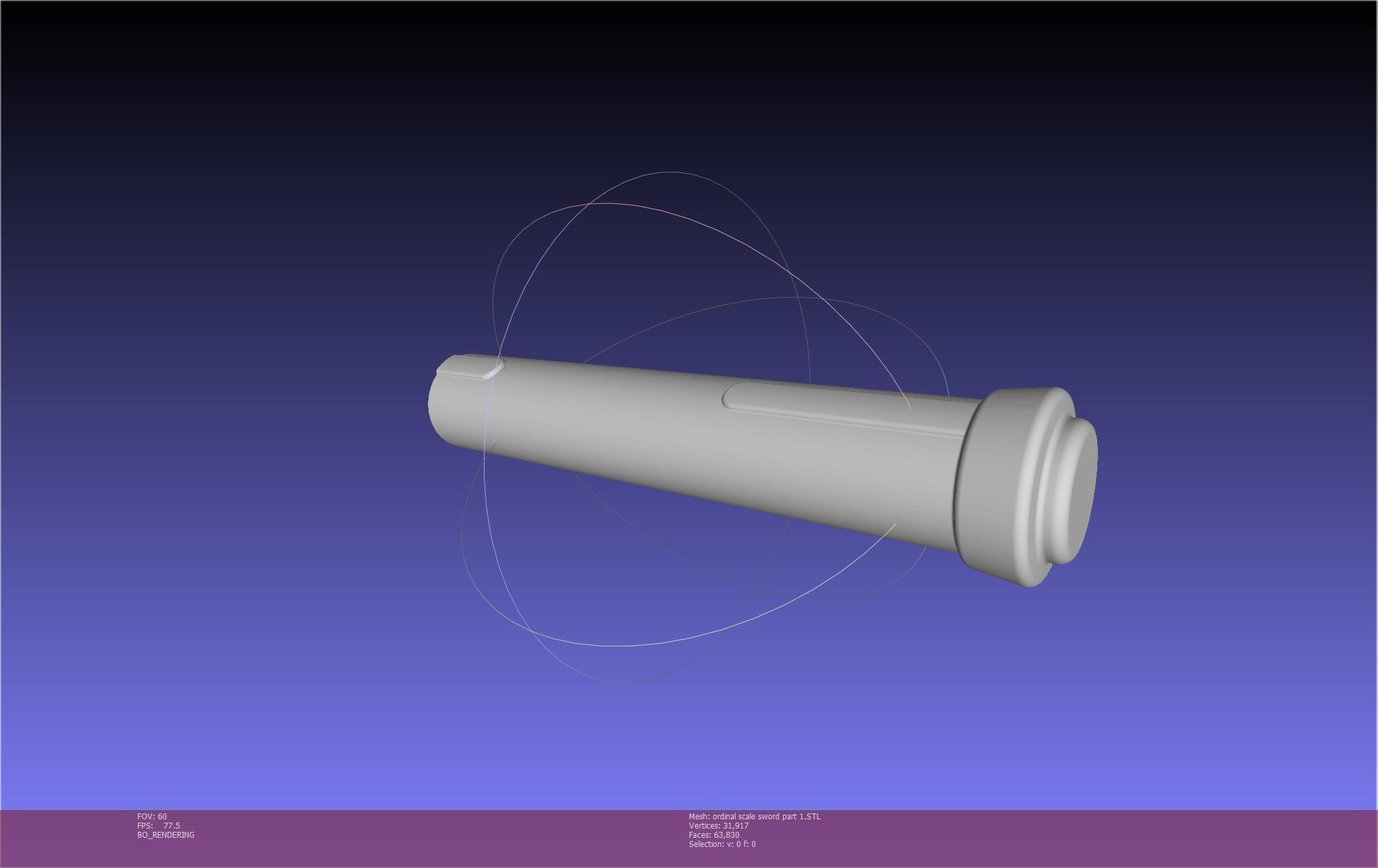 Sword Art Online Kirito Ordinal Scale Main Sword 3D print model_121