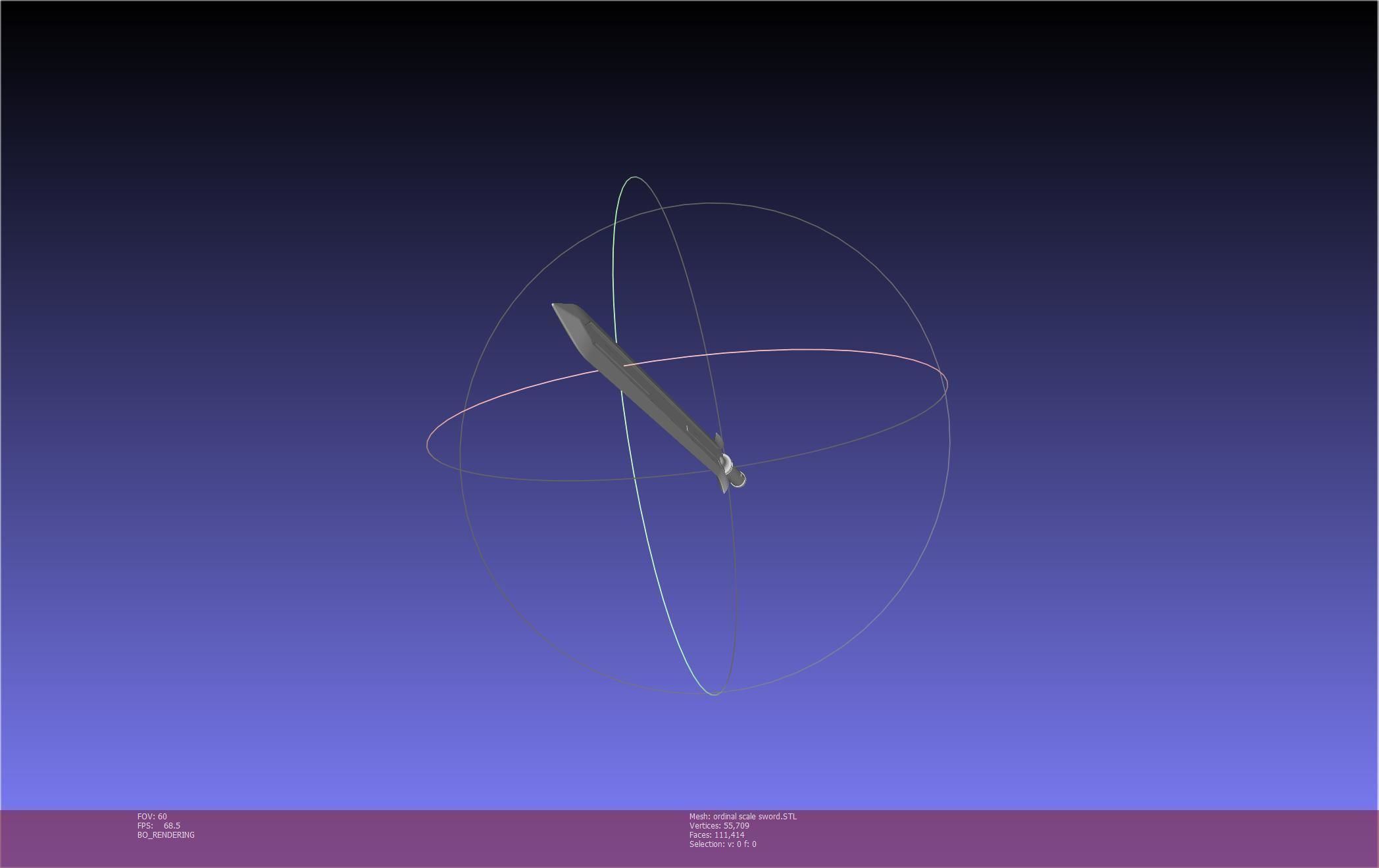 Sword Art Online Kirito Ordinal Scale Main Sword 3D print model_30