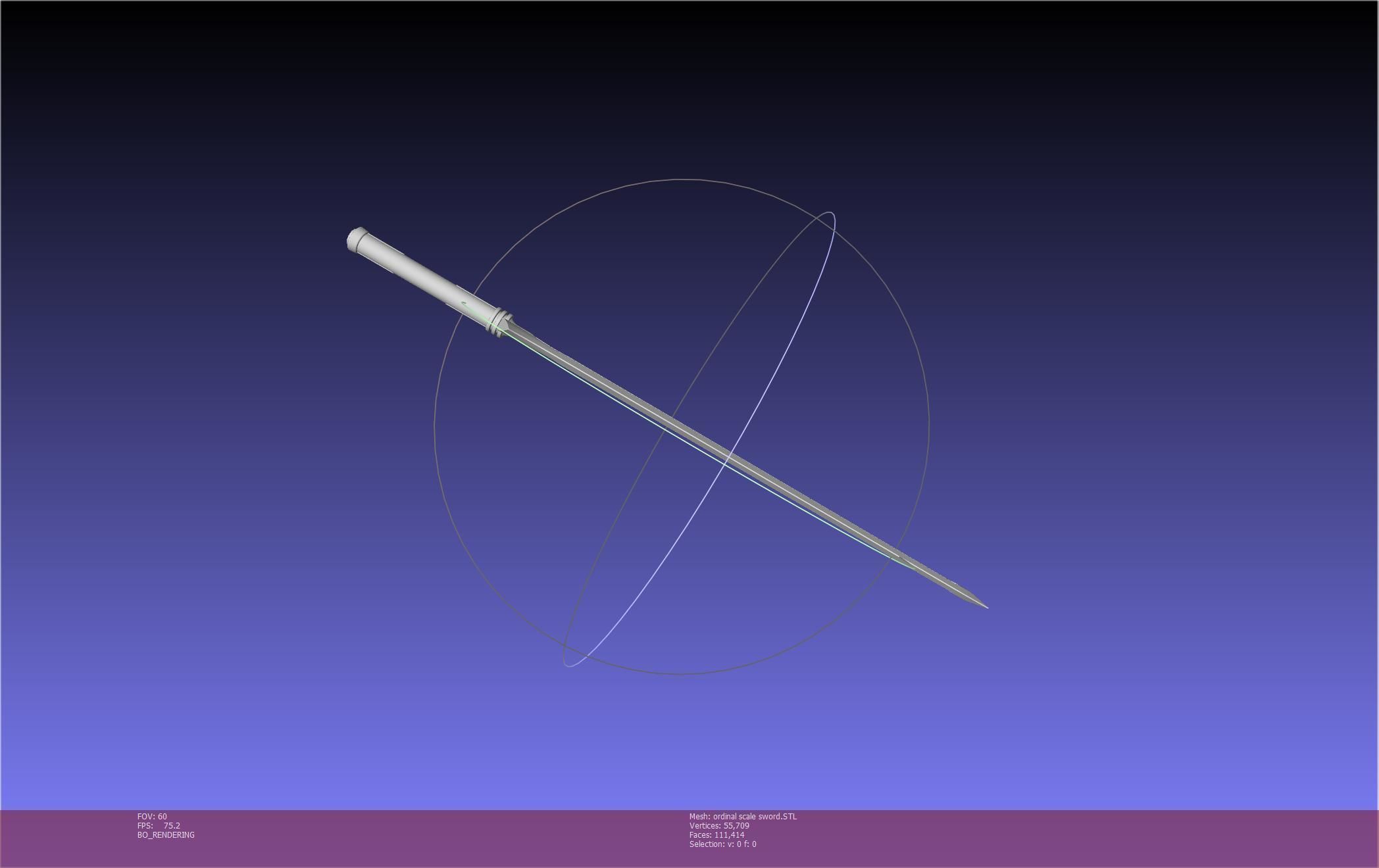 Sword Art Online Kirito Ordinal Scale Main Sword 3D print model_13