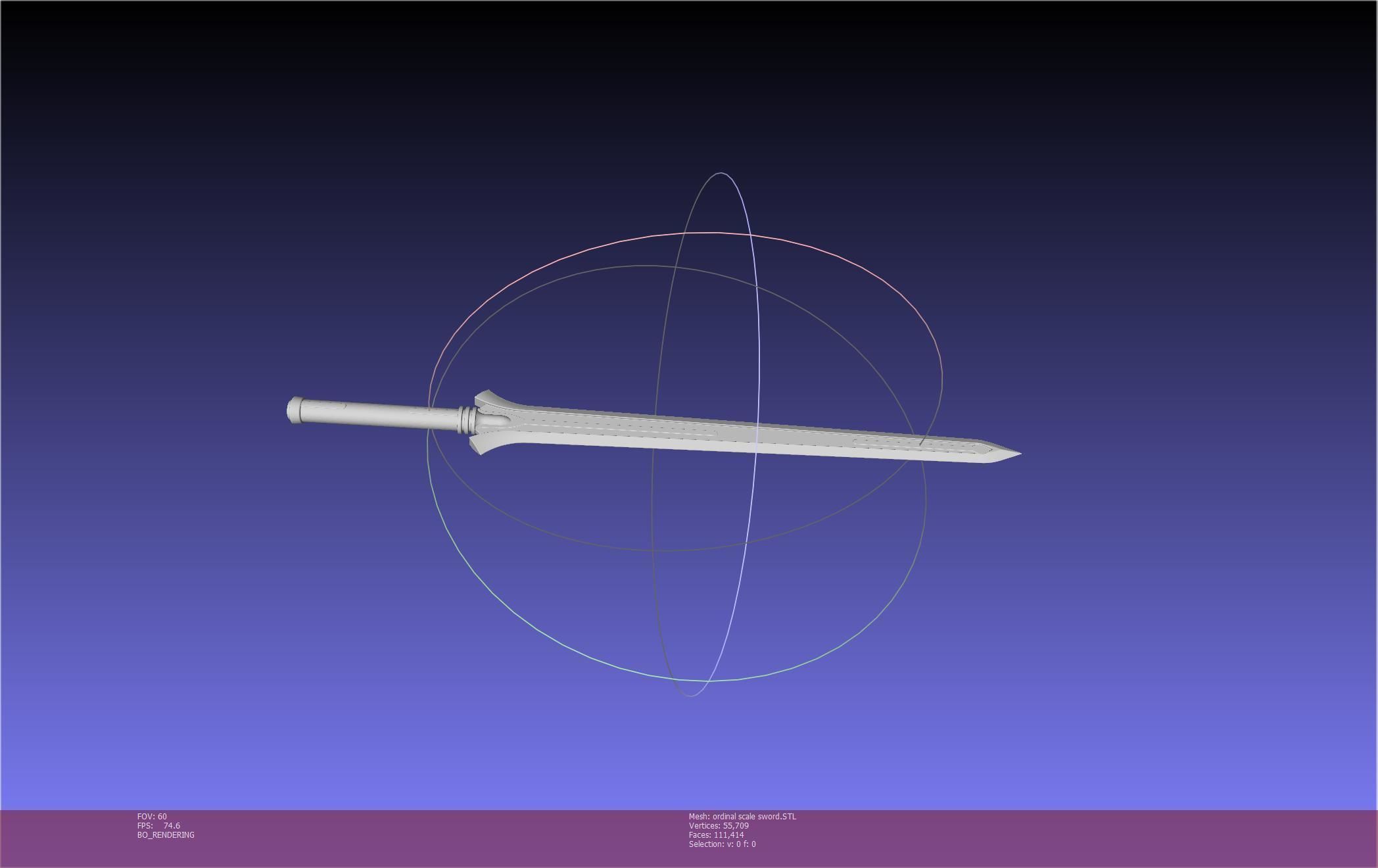 Sword Art Online Kirito Ordinal Scale Main Sword 3D print model_19