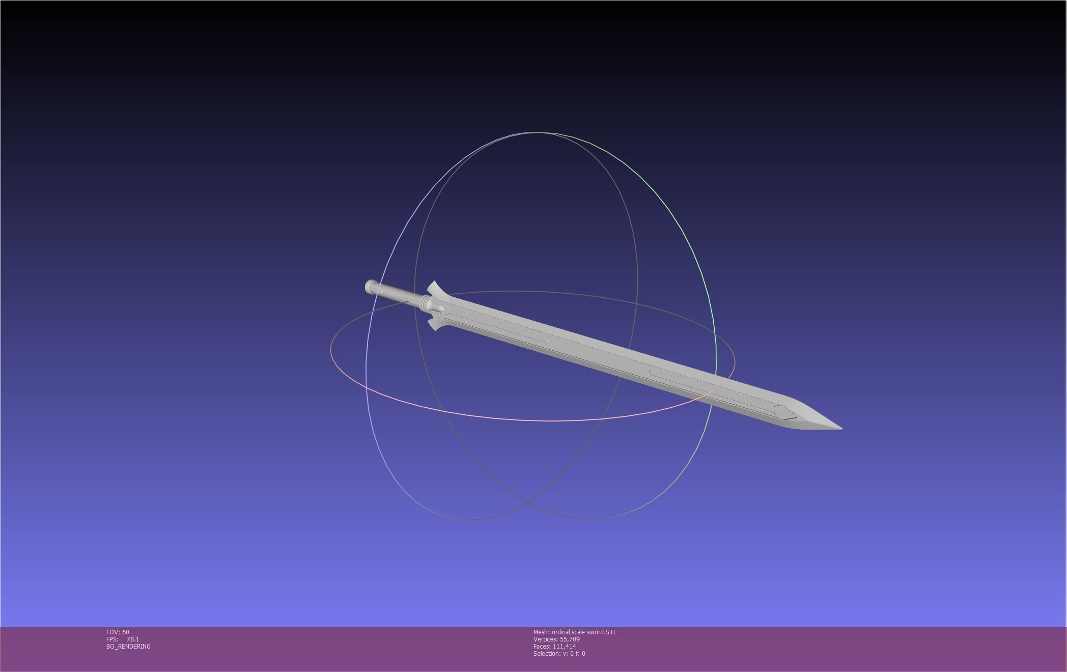 Sword Art Online Kirito Ordinal Scale Main Sword 3D print model_29