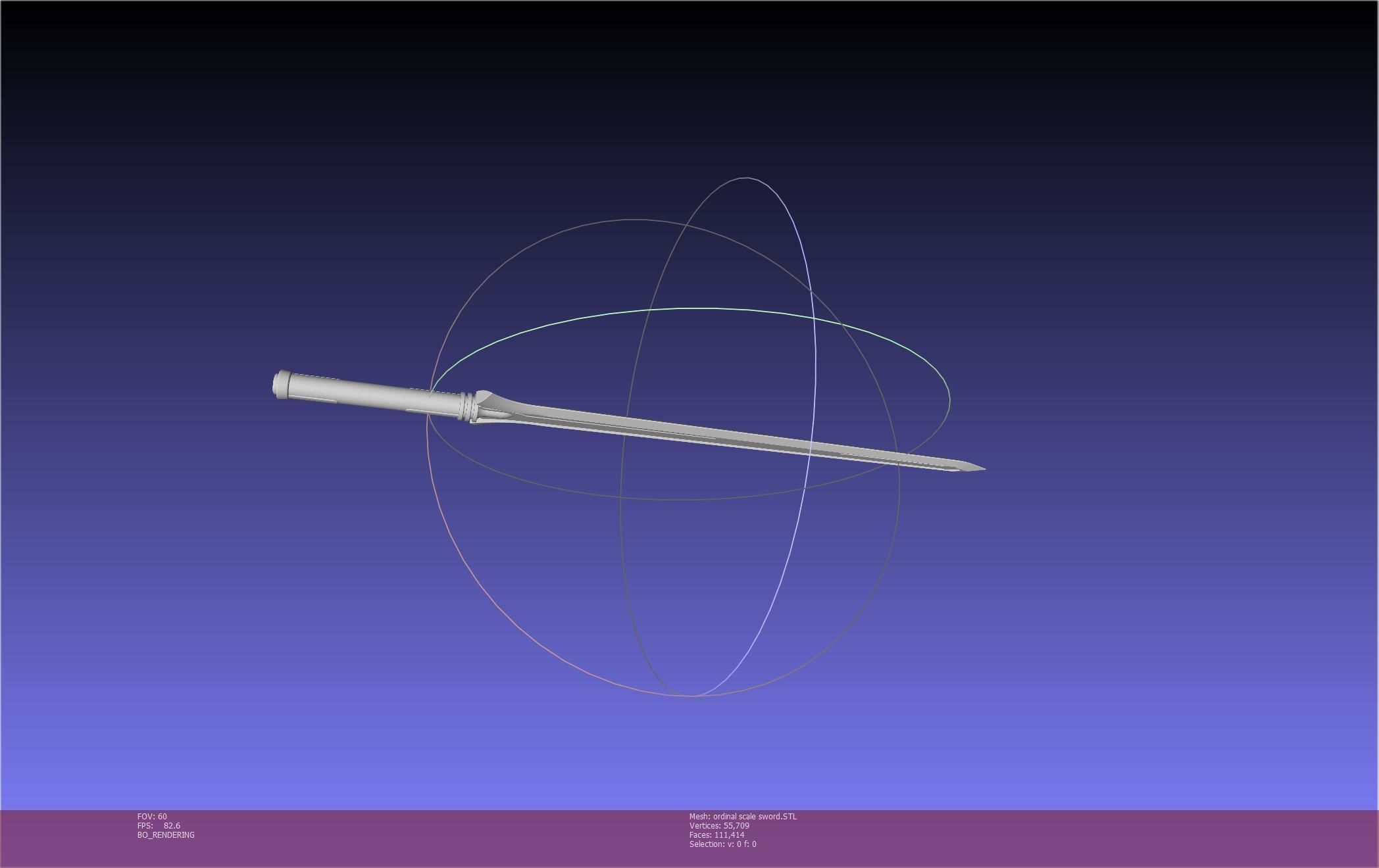 Sword Art Online Kirito Ordinal Scale Main Sword 3D print model_20