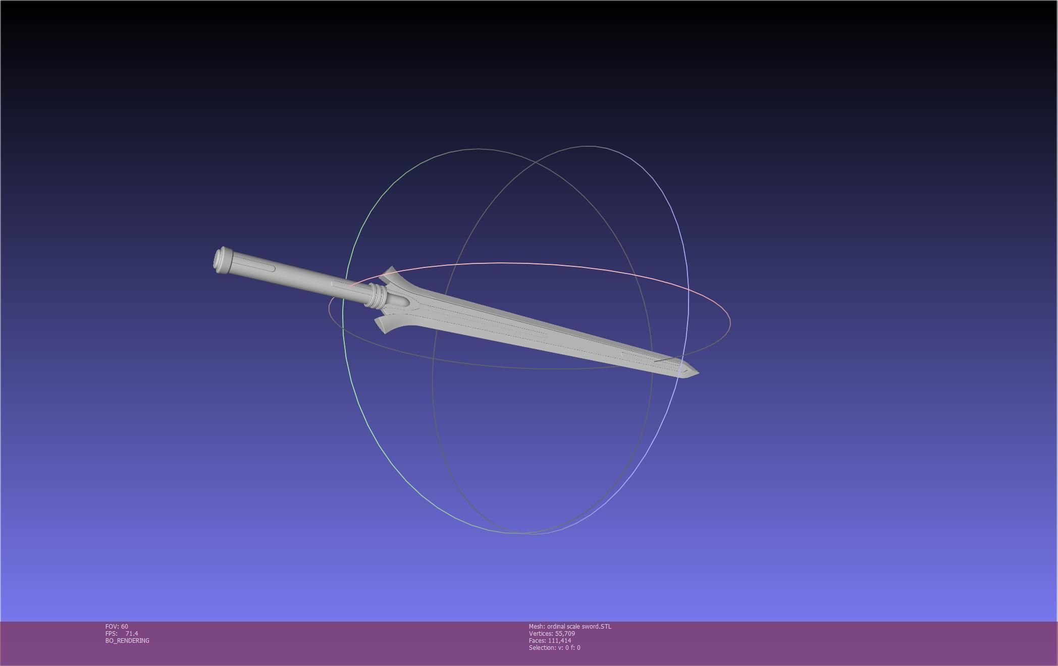 Sword Art Online Kirito Ordinal Scale Main Sword 3D print model_24