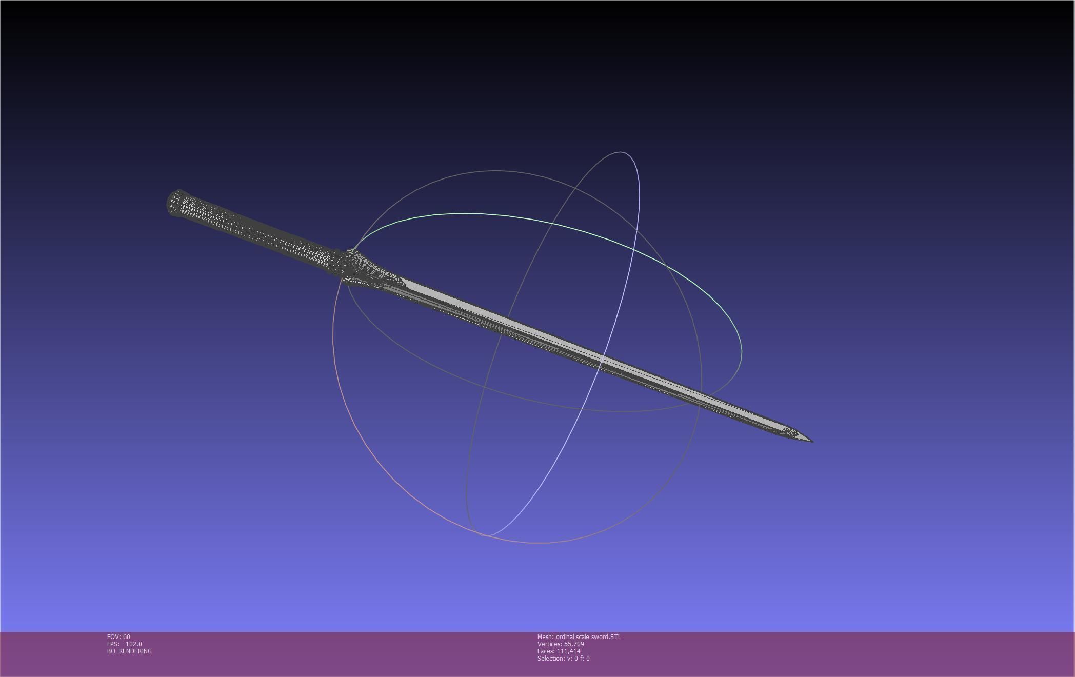 Sword Art Online Kirito Ordinal Scale Main Sword 3D print model_62