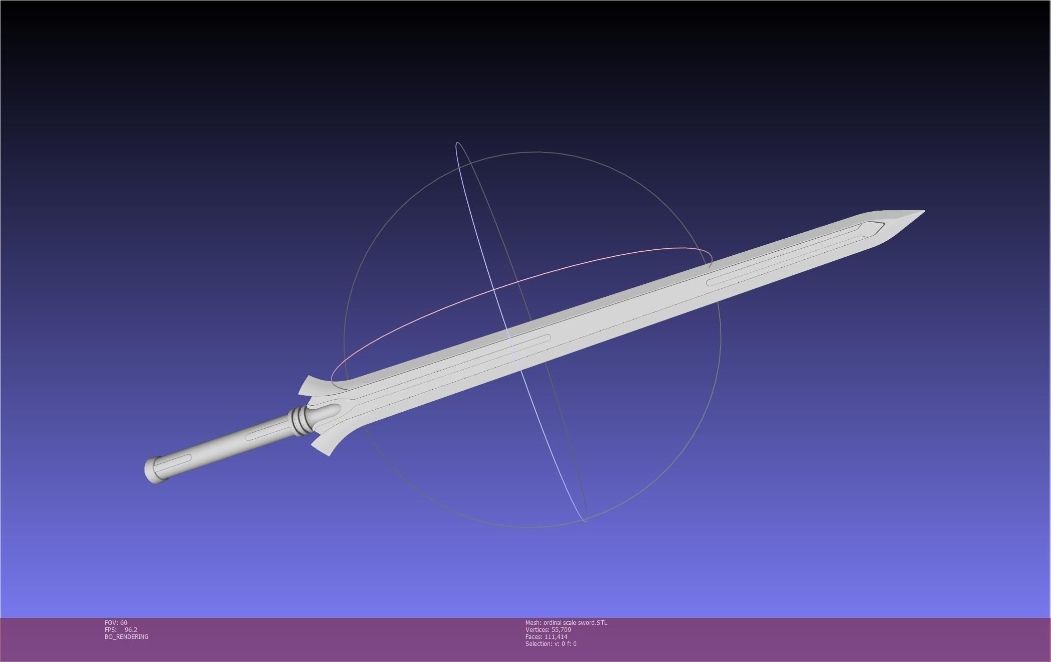 Sword Art Online Kirito Ordinal Scale Main Sword 3D print model_87