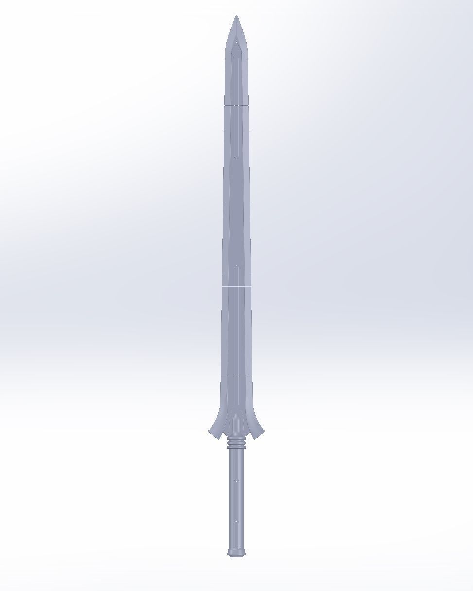 Sword Art Online Kirito Ordinal Scale Main Sword 3D print model_148