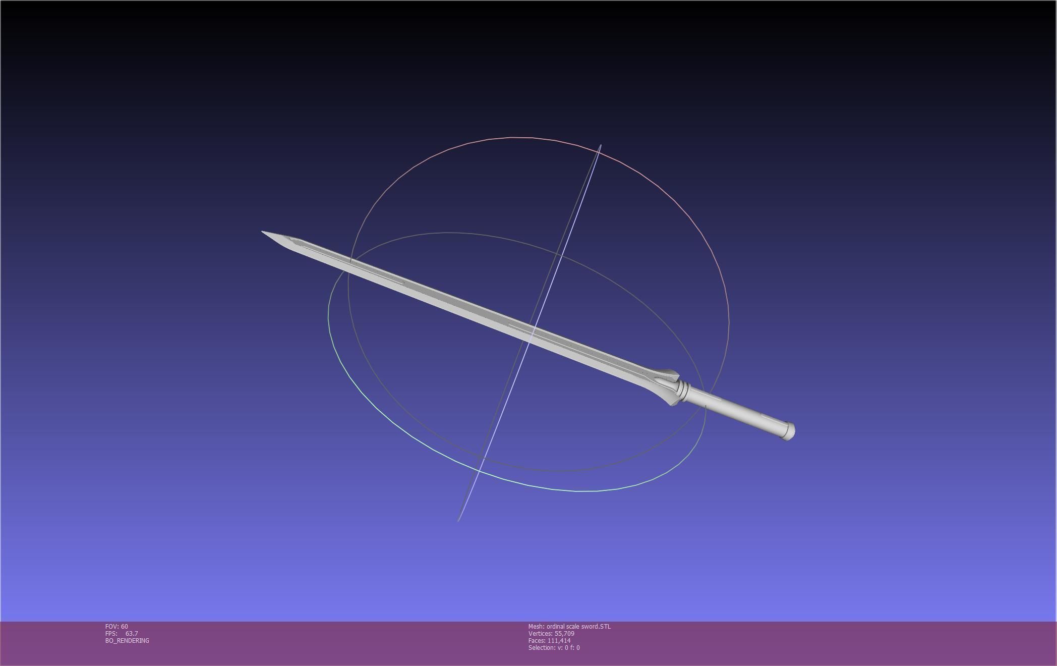 Sword Art Online Kirito Ordinal Scale Main Sword 3D print model_48