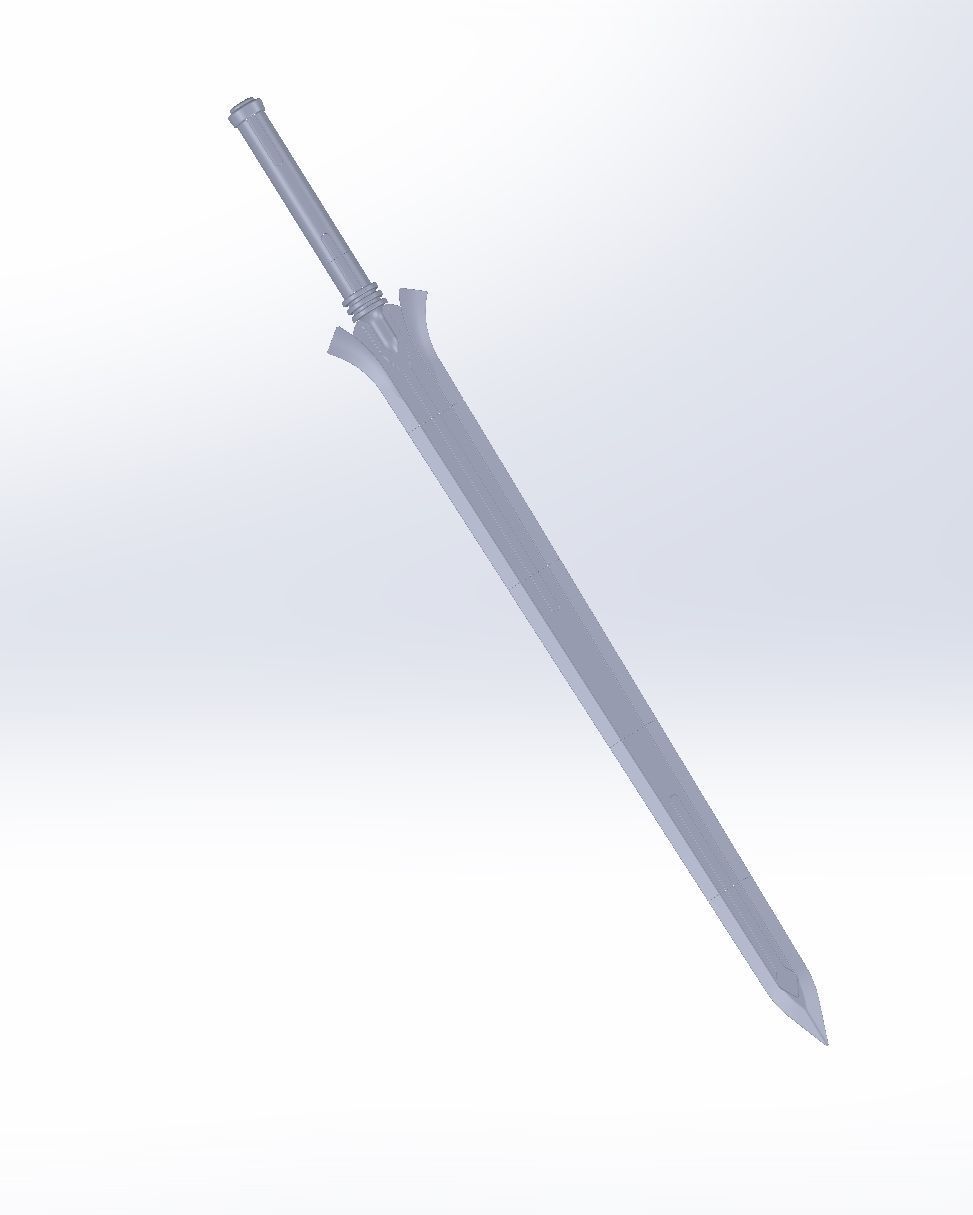 Sword Art Online Kirito Ordinal Scale Main Sword 3D print model_147