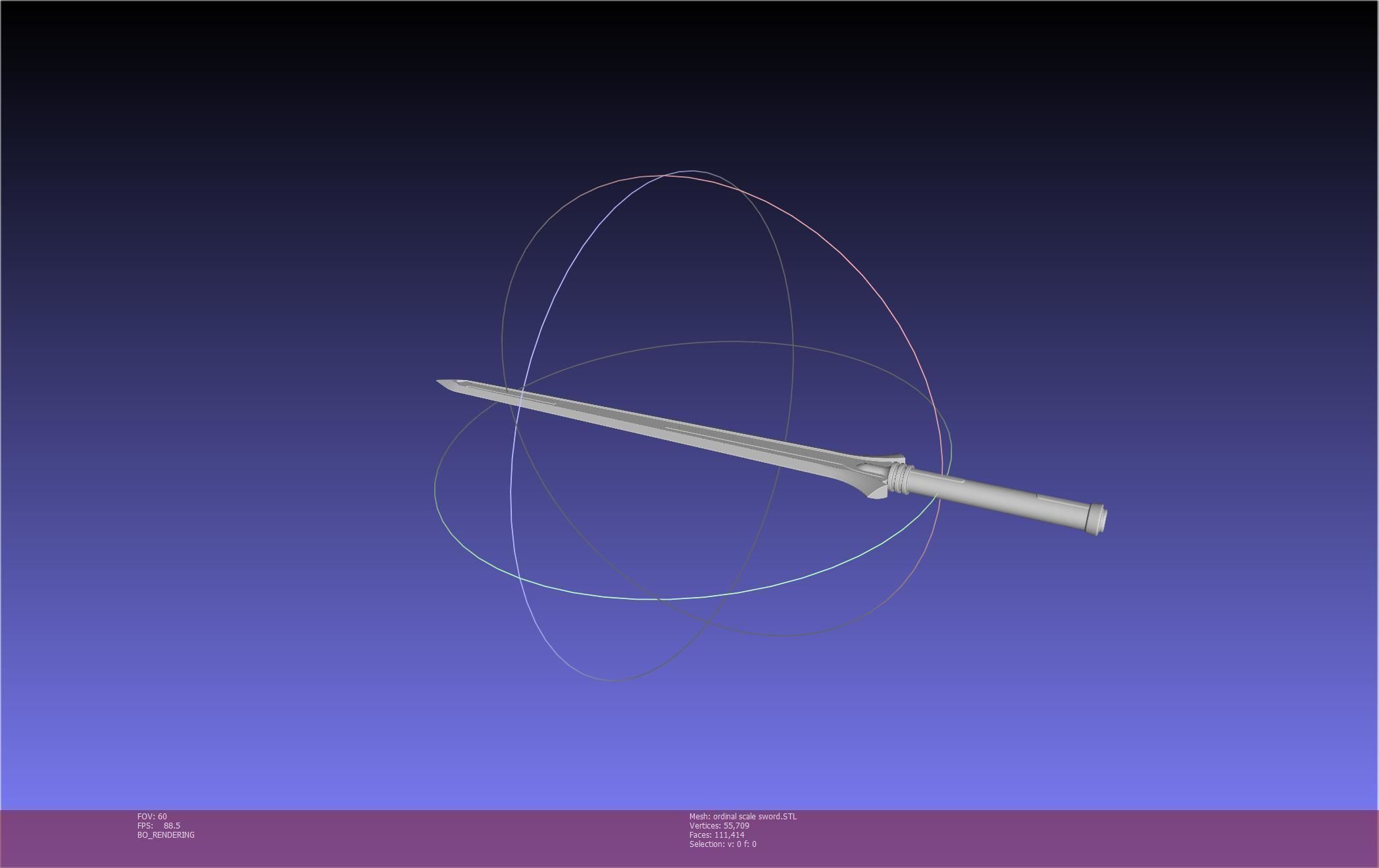 Sword Art Online Kirito Ordinal Scale Main Sword 3D print model_43