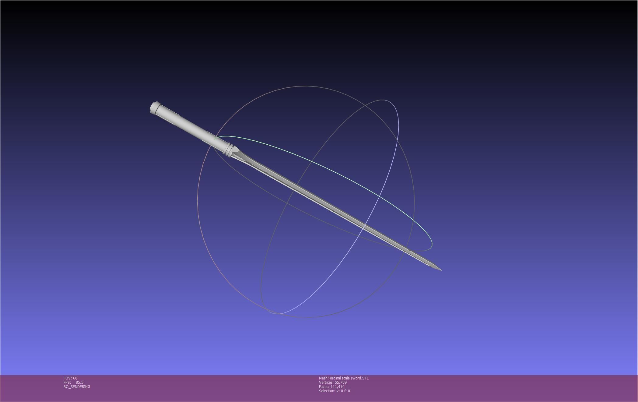 Sword Art Online Kirito Ordinal Scale Main Sword 3D print model_38