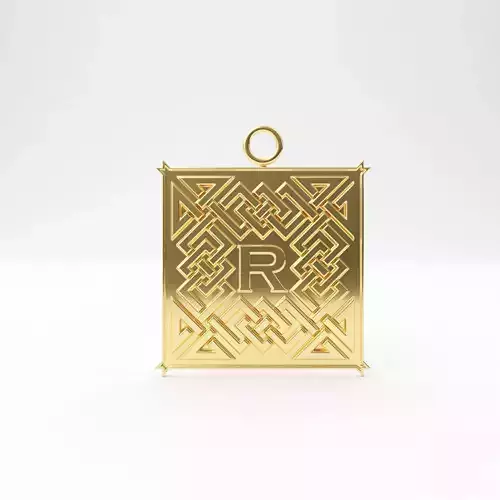 Celtic pendant letter R
