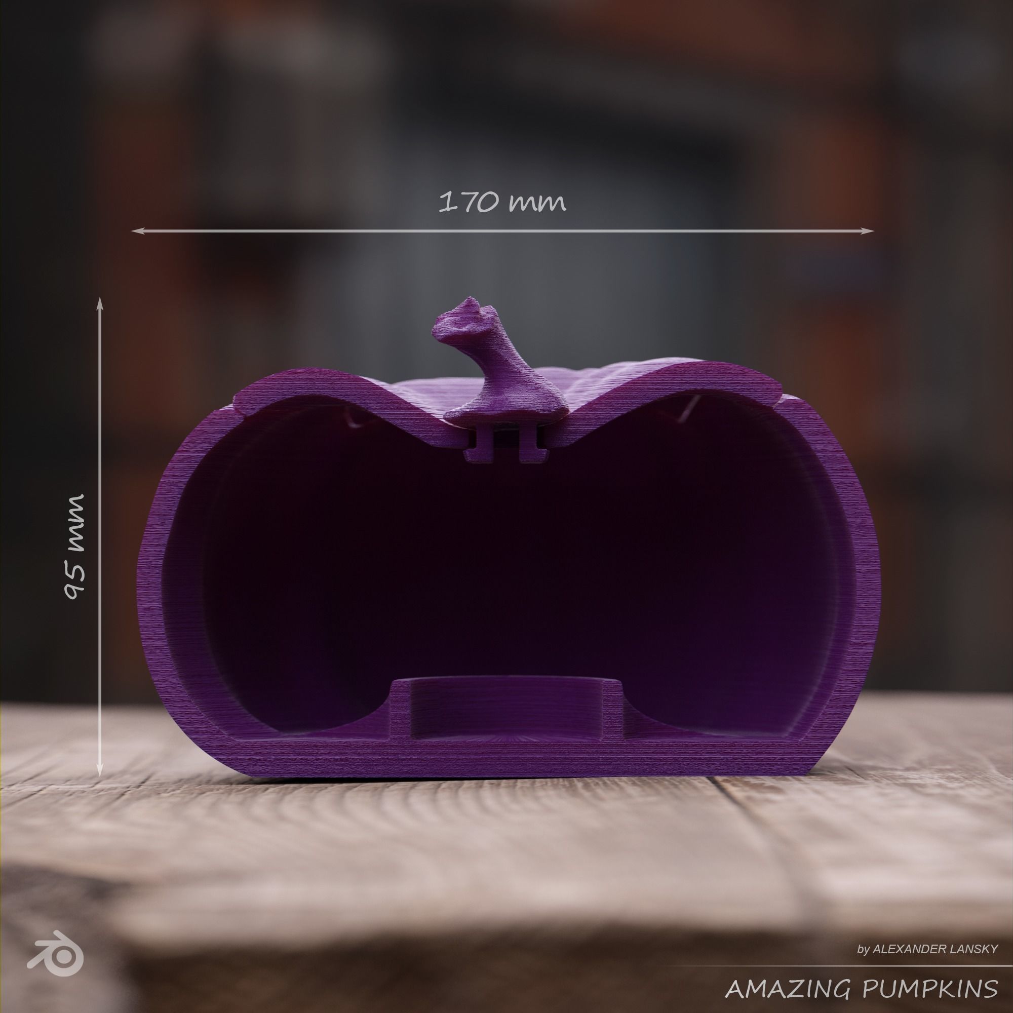 Amazing Pumpkin 003 3D print model_4
