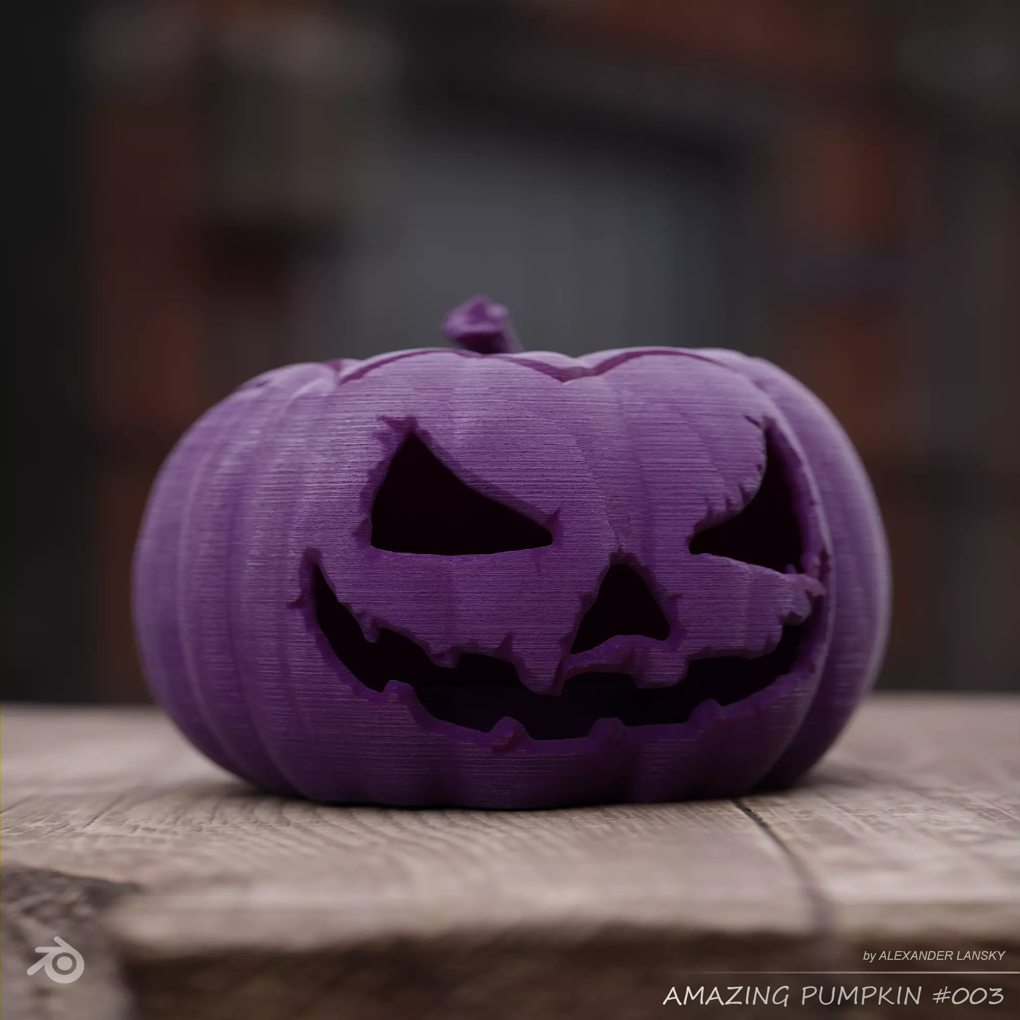 Amazing Pumpkin 003 3D print model_0