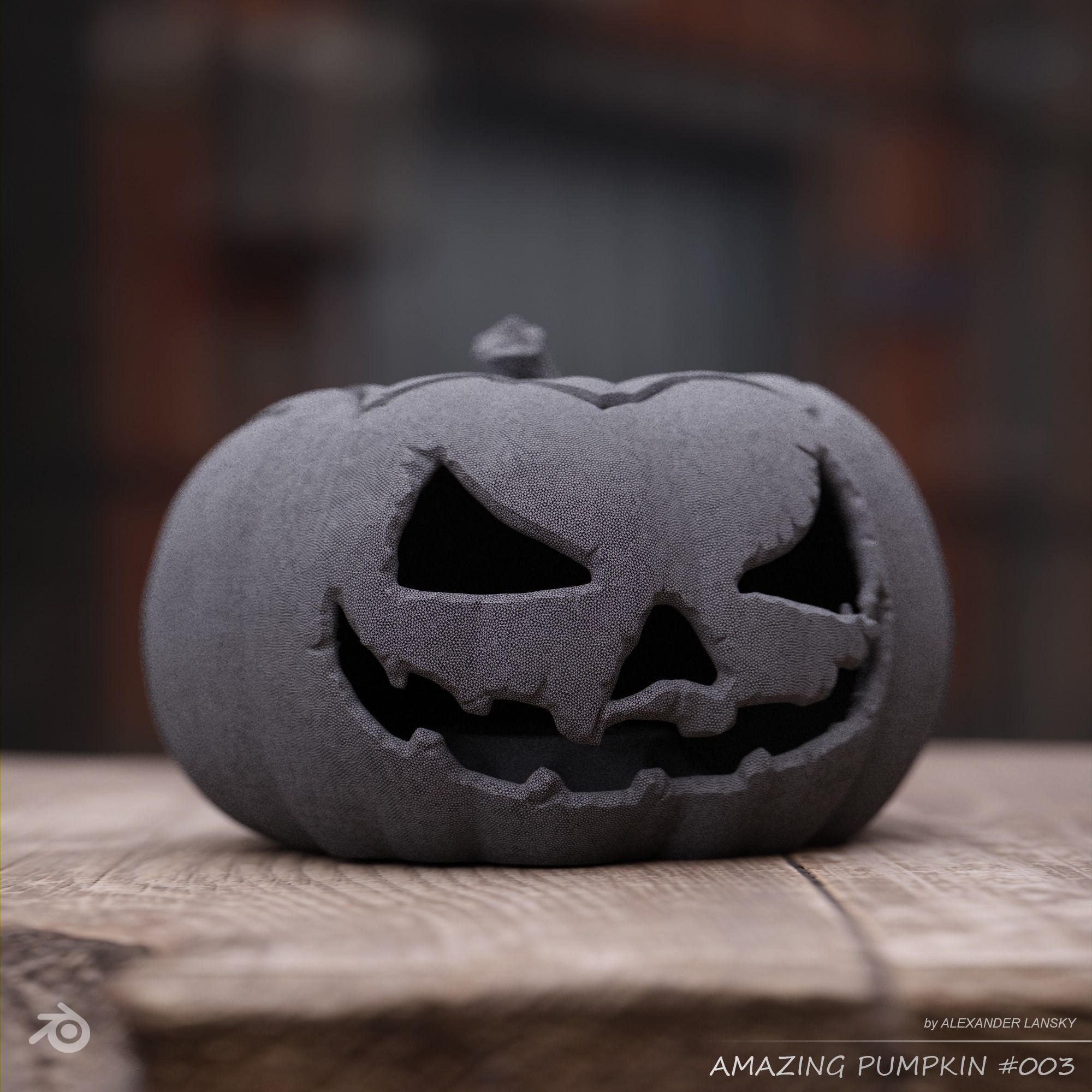 Amazing Pumpkin 003 3D print model_1