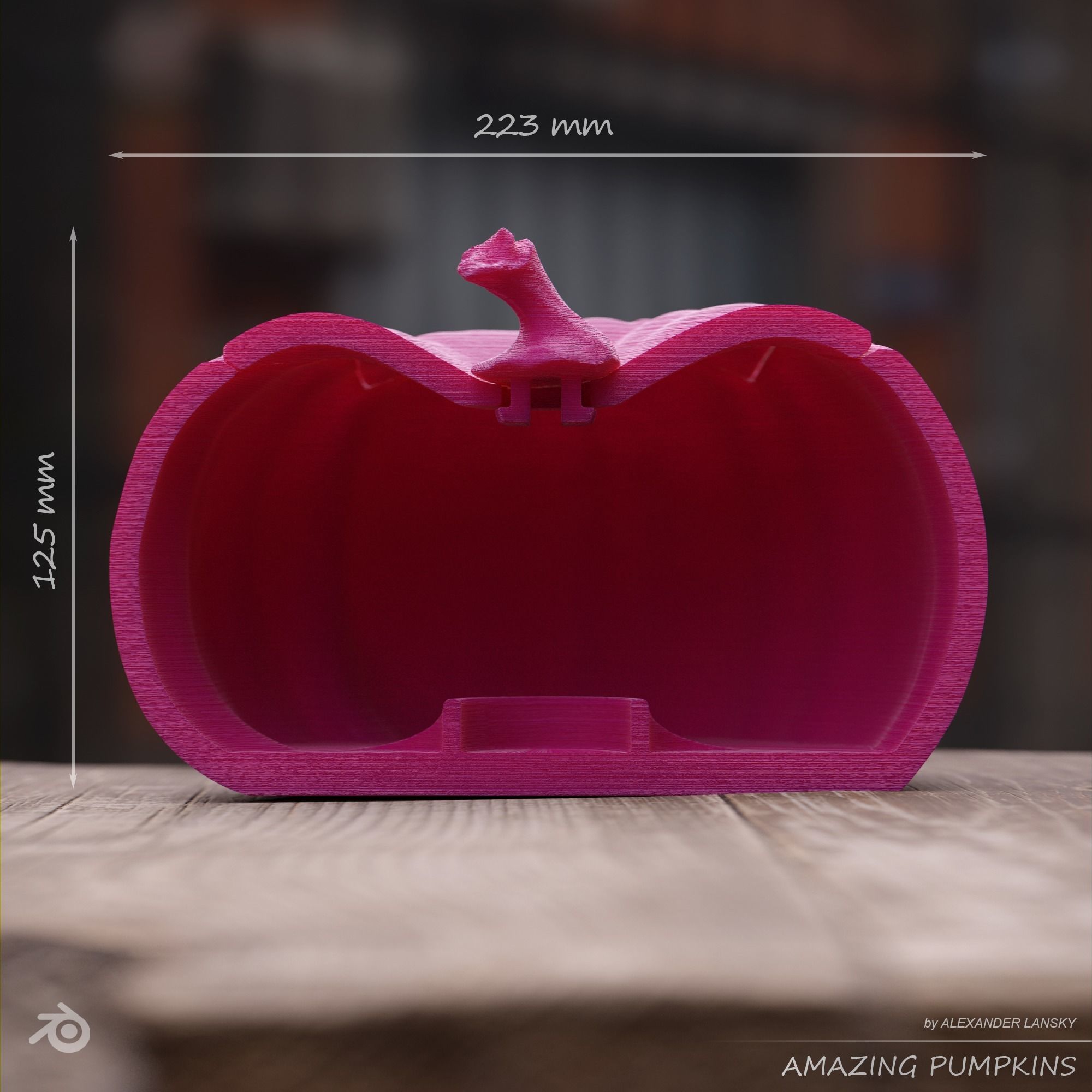 Amazing Pumpkin 003 3D print model_5