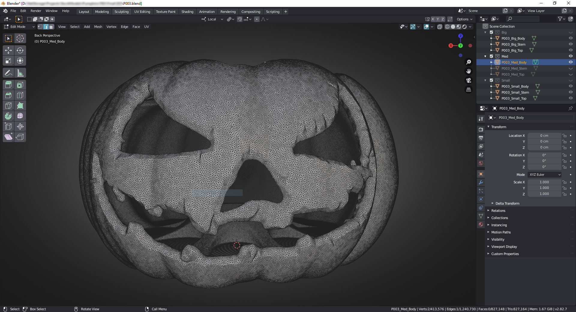 Amazing Pumpkin 003 3D print model_7