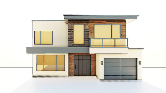 An Anime Style House Low-poly 3D model