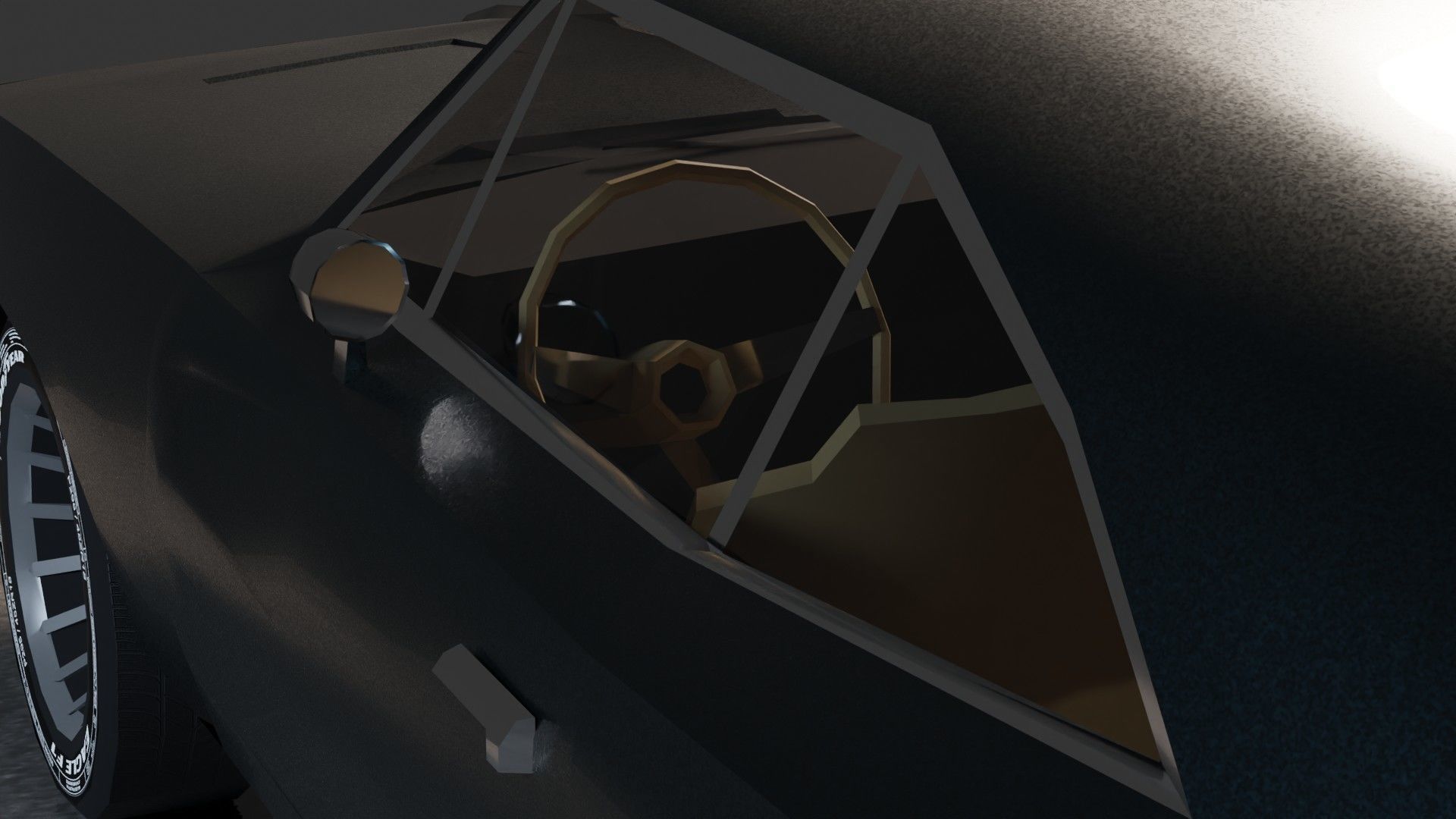 Dodge Charger 1969 Low-poly 3D model_8