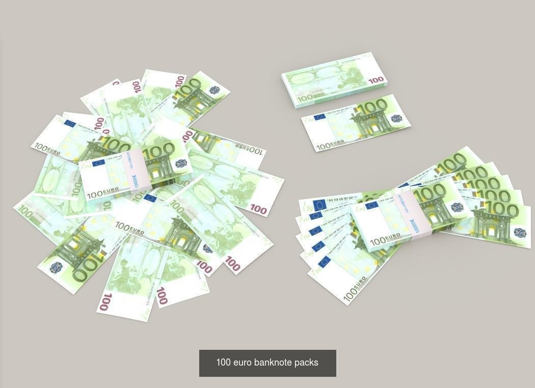 Euro banknote packs collection _5