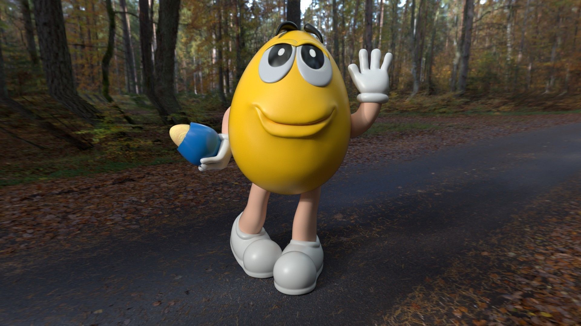 M e M s Character  Low-poly 3D model_7