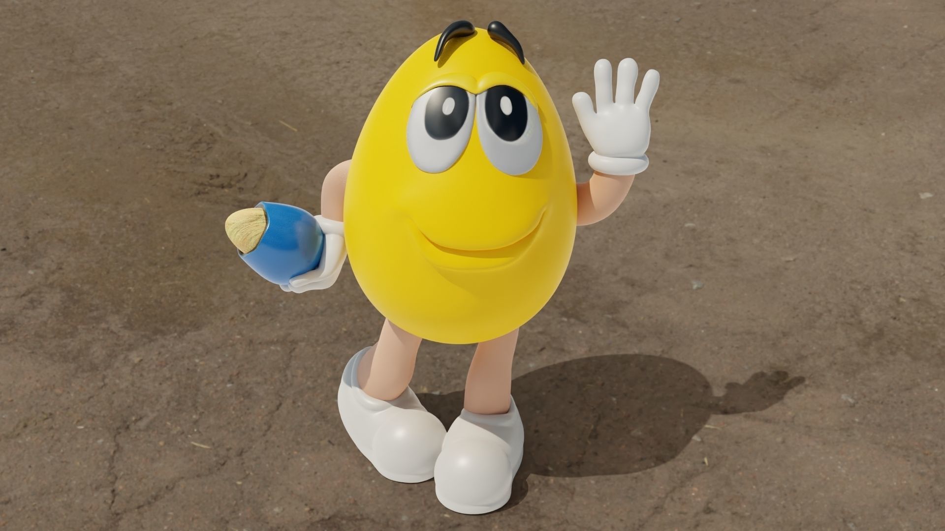 M e M s Character  Low-poly 3D model_9