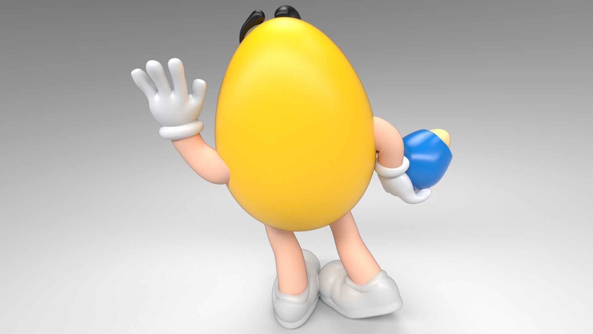 M e M s Character  Low-poly 3D model_3