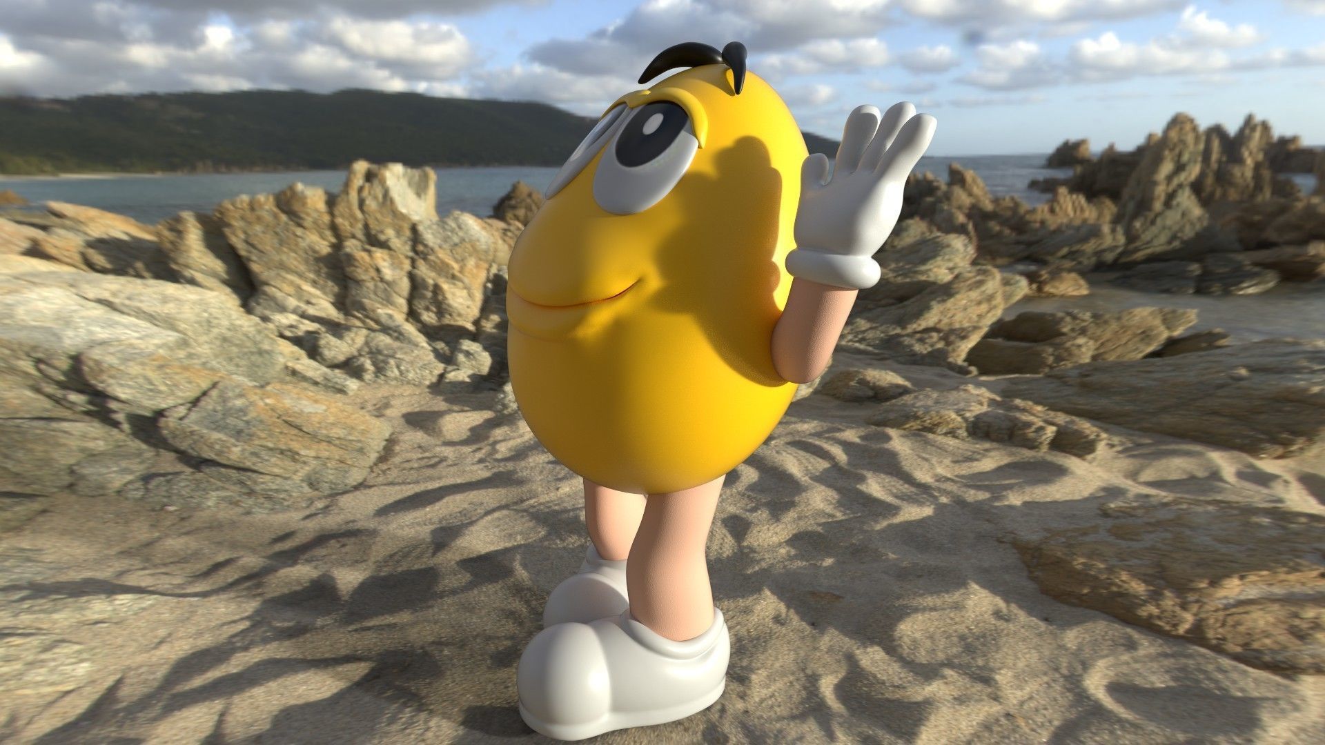 M e M s Character  Low-poly 3D model_5