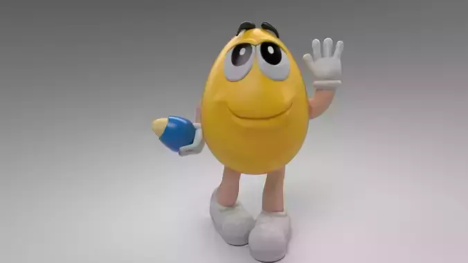 M e M s Character  Low-poly 3D model