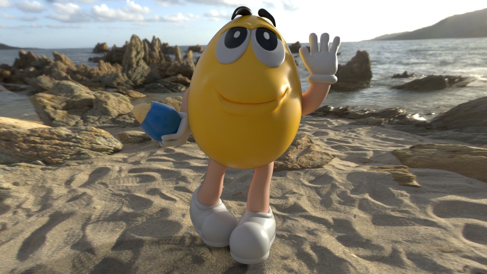 M e M s Character  Low-poly 3D model_6