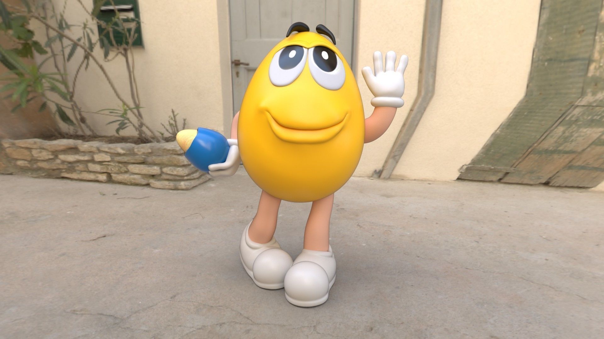 M e M s Character  Low-poly 3D model_8