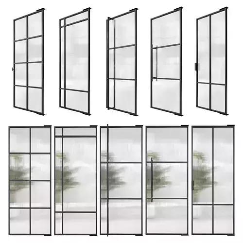 Stalen deuren huys doors