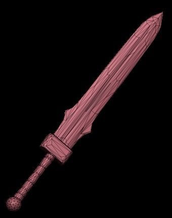 SWORD Free low-poly 3D model_3