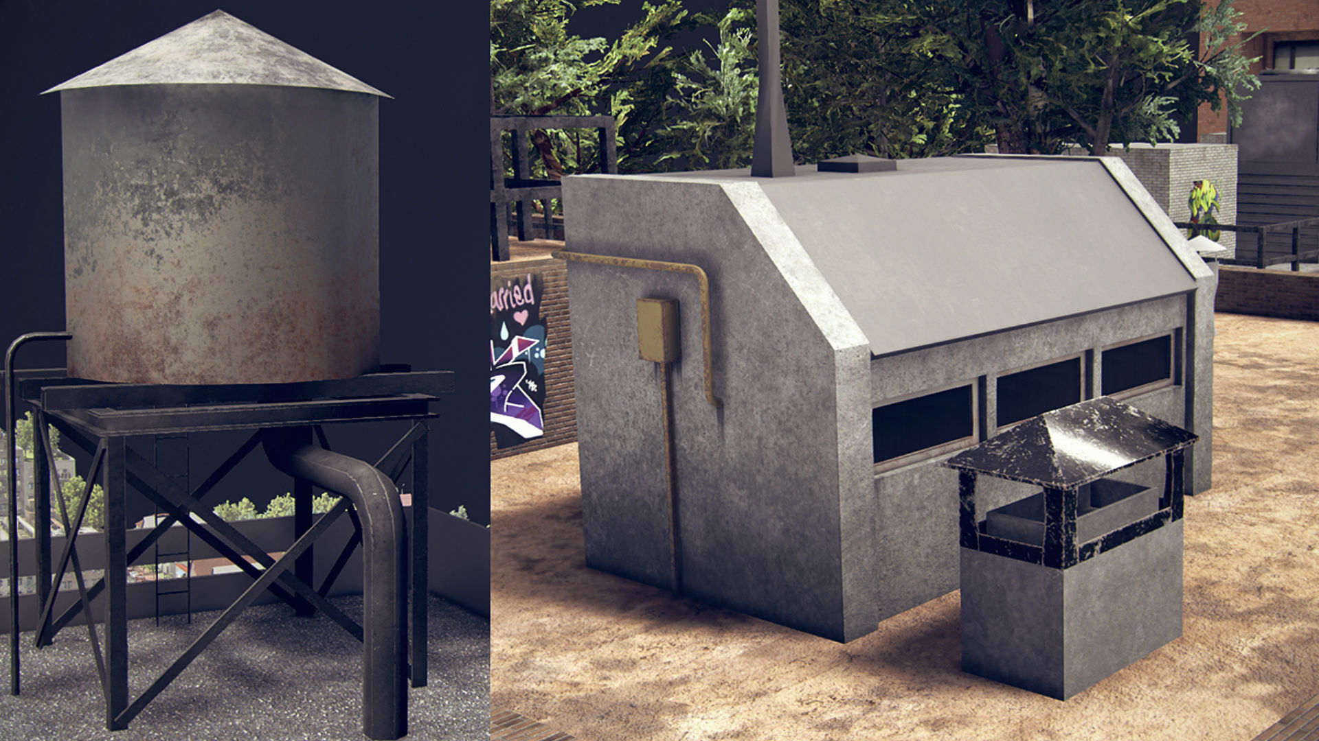 Realistic Realistic Unity City 4 Low-poly 3D model_34