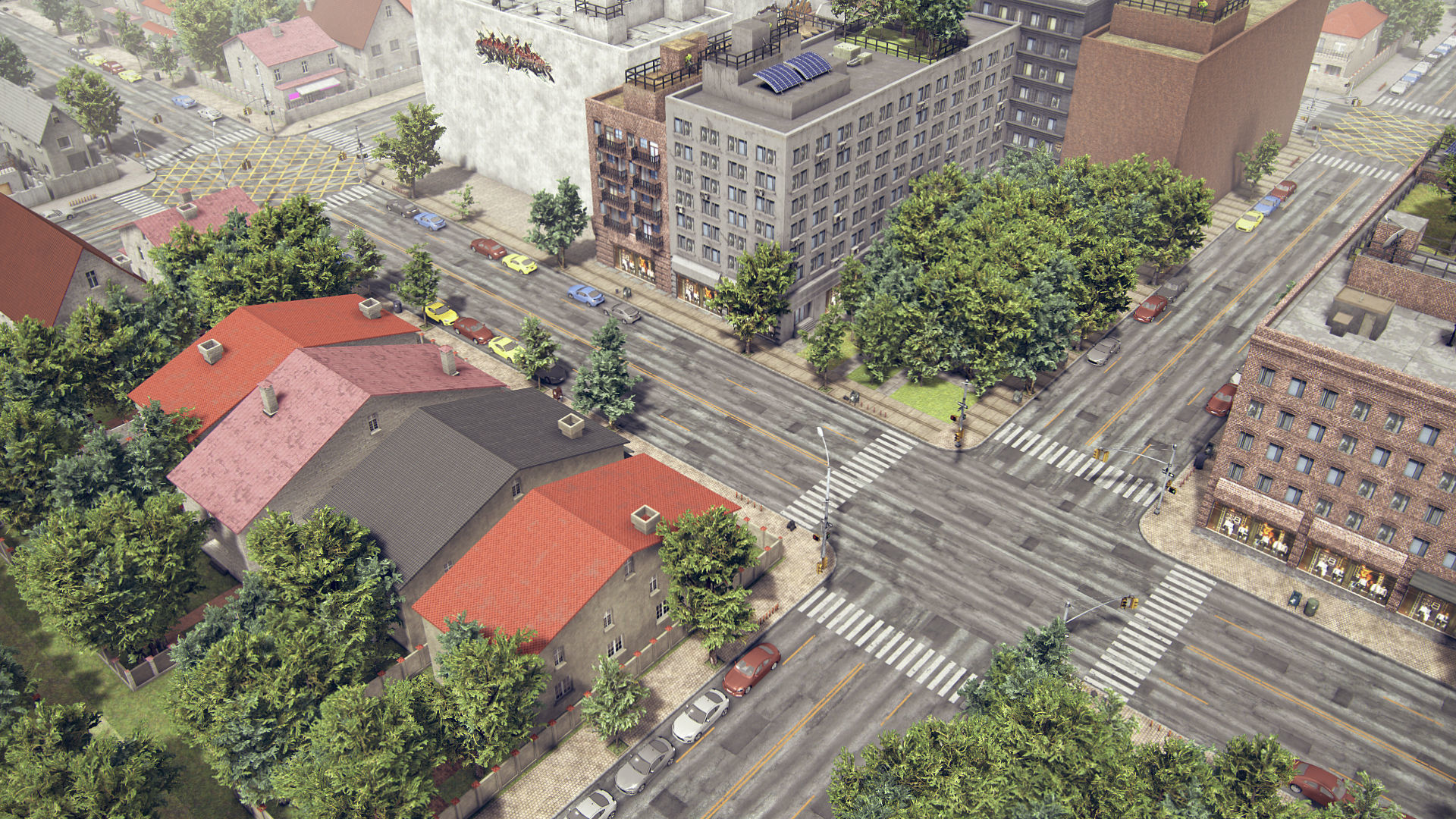 Realistic Realistic Unity City 4 Low-poly 3D model_9