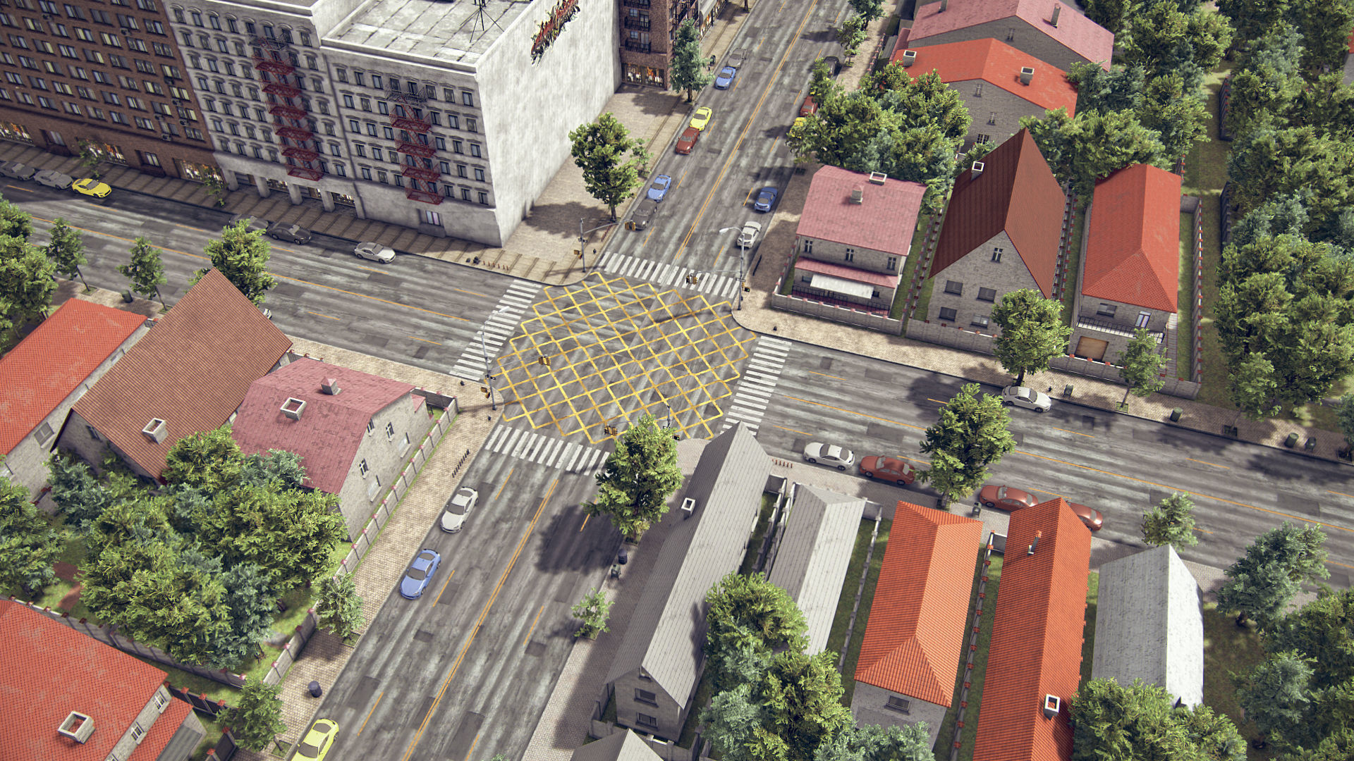 Realistic Realistic Unity City 4 Low-poly 3D model_19