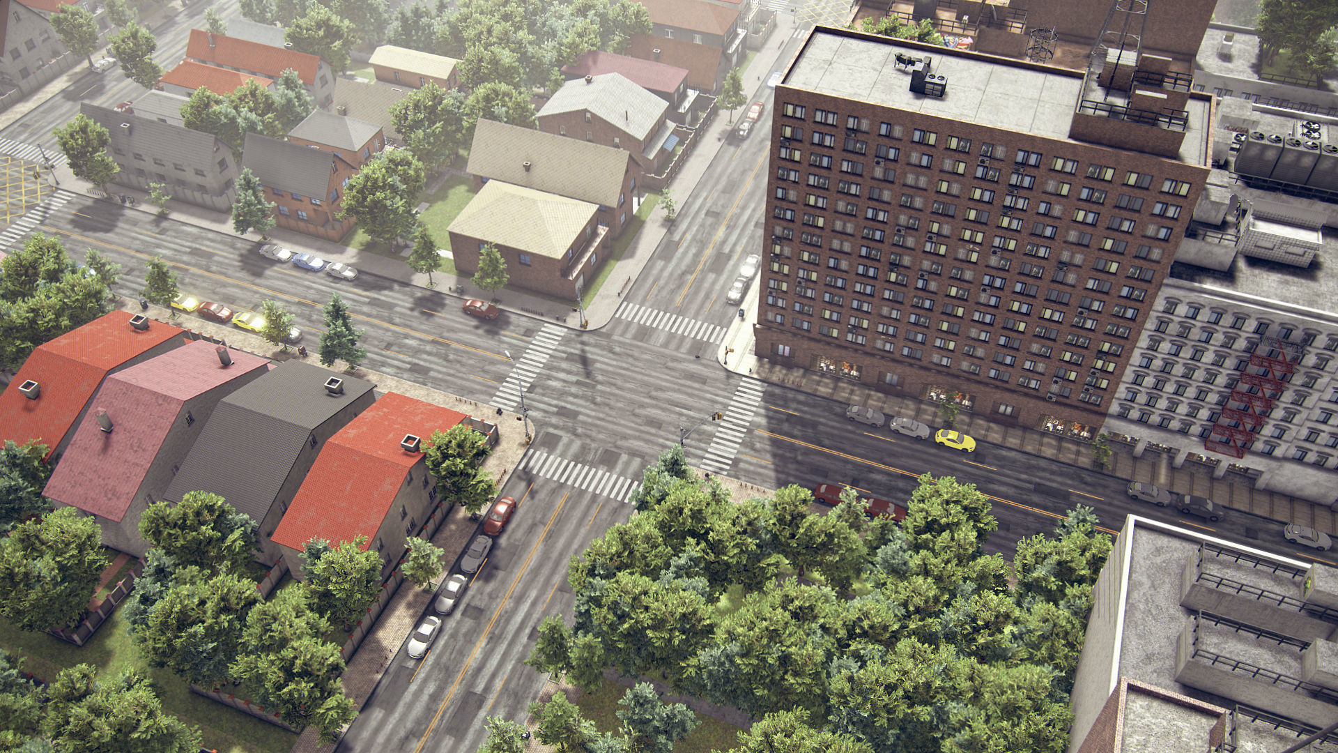 Realistic Realistic Unity City 4 Low-poly 3D model_12