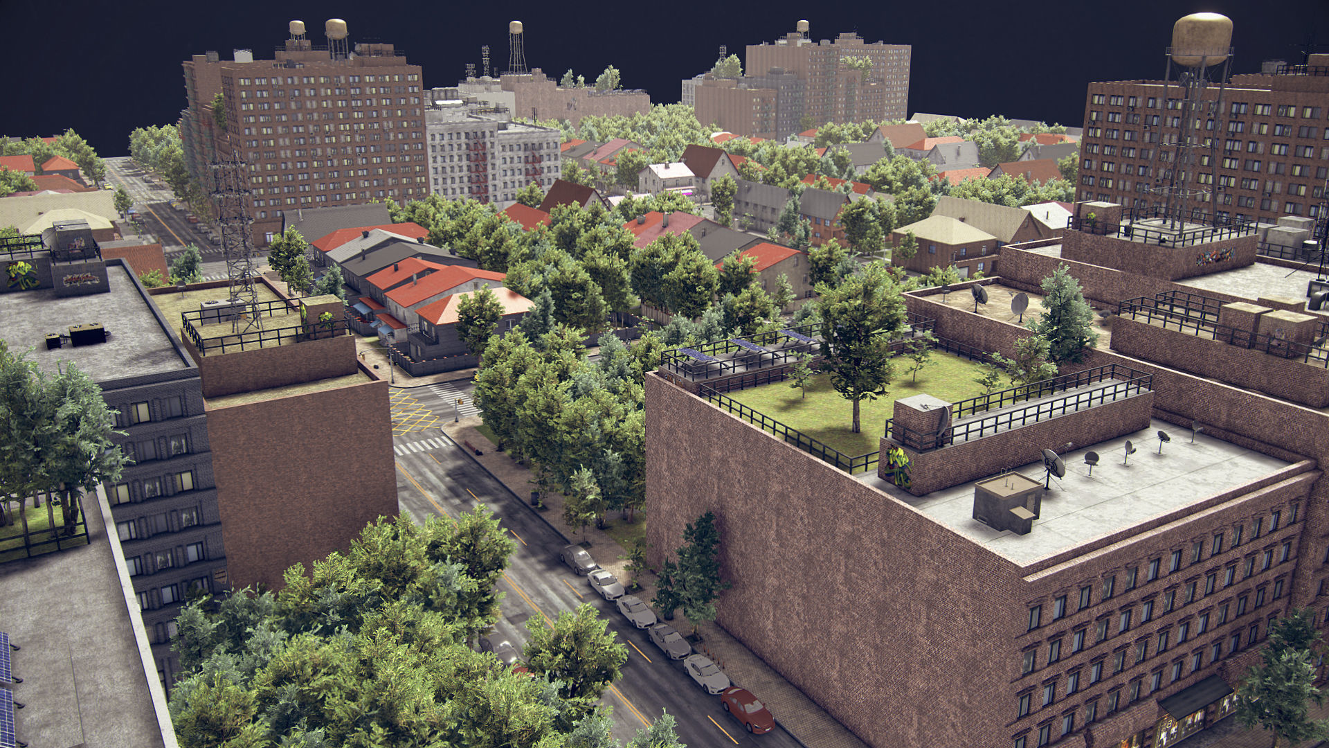 Realistic Realistic Unity City 4 Low-poly 3D model_20