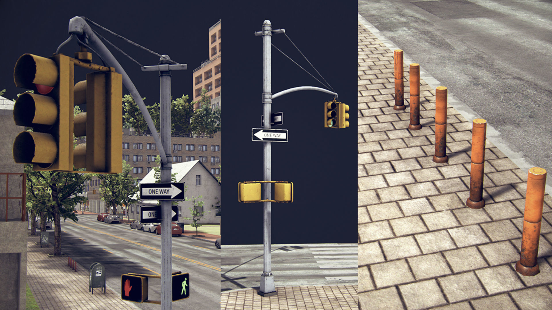 Realistic Realistic Unity City 4 Low-poly 3D model_22