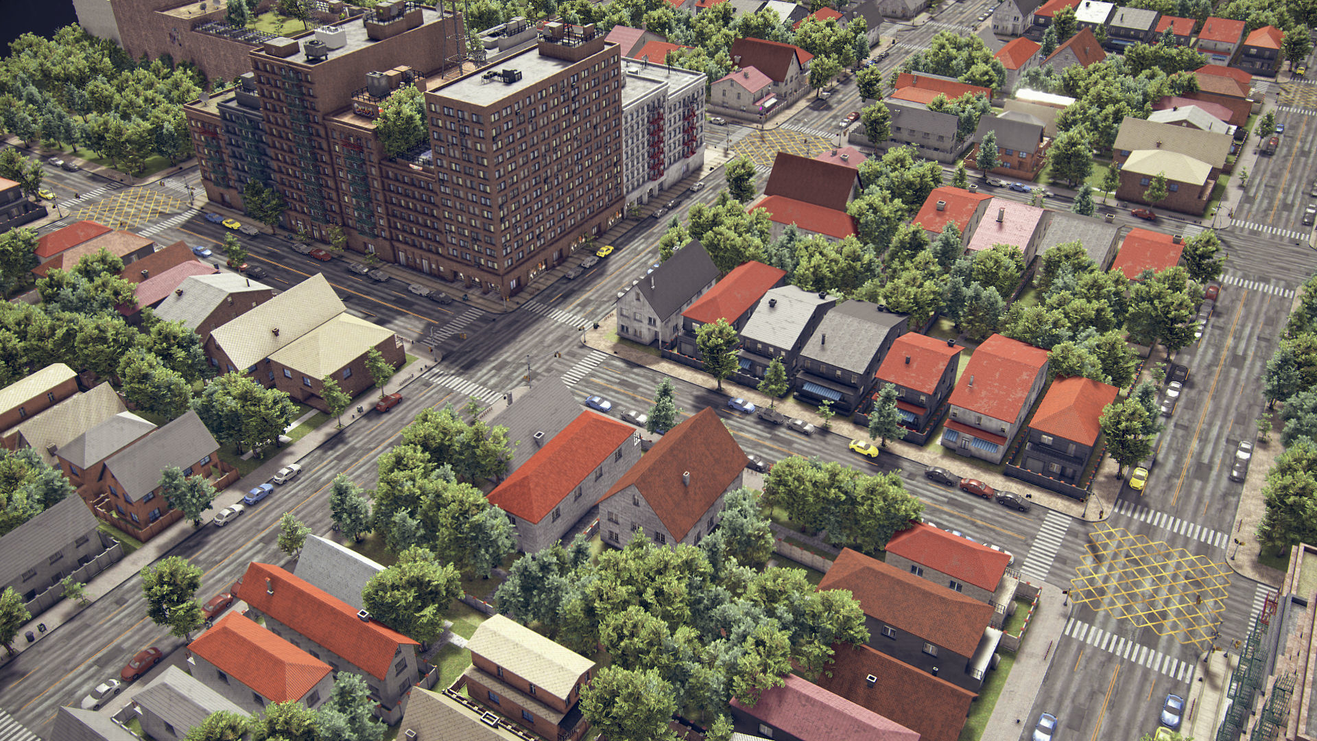 Realistic Realistic Unity City 4 Low-poly 3D model_25